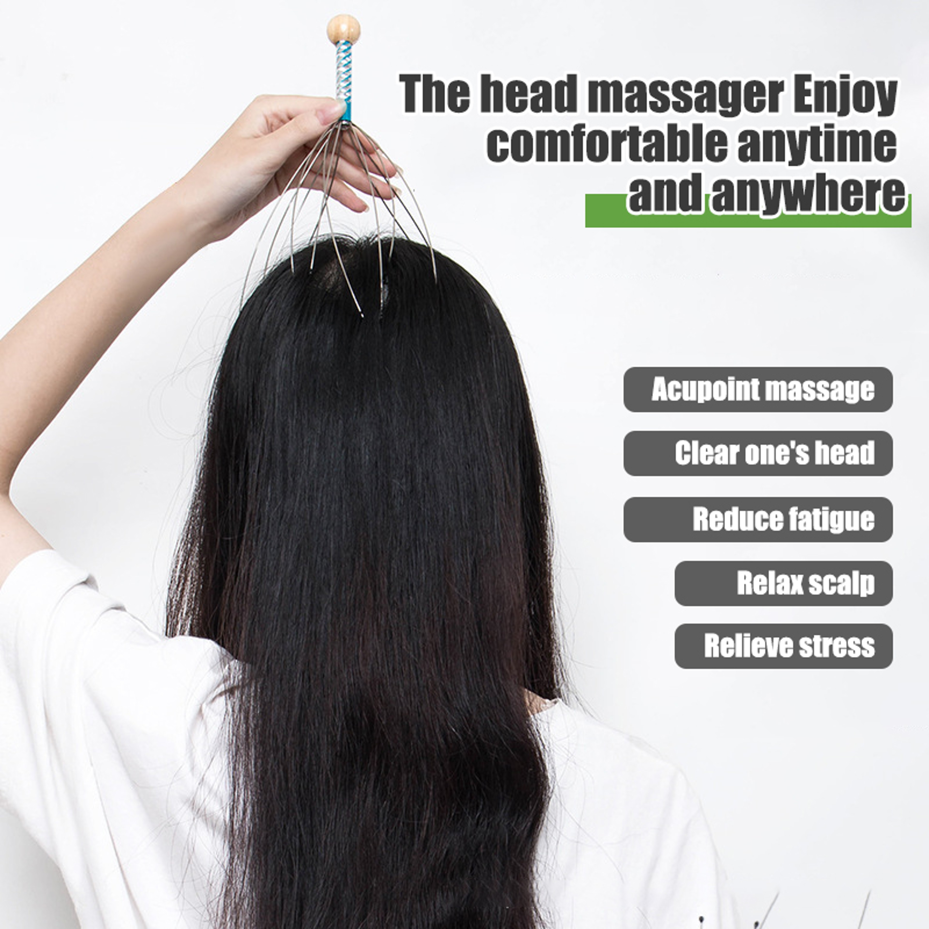 Head Massager Scratching Octopus Scalp Tool Non Soul Extractor Divine Tool For Health And Wellness  4