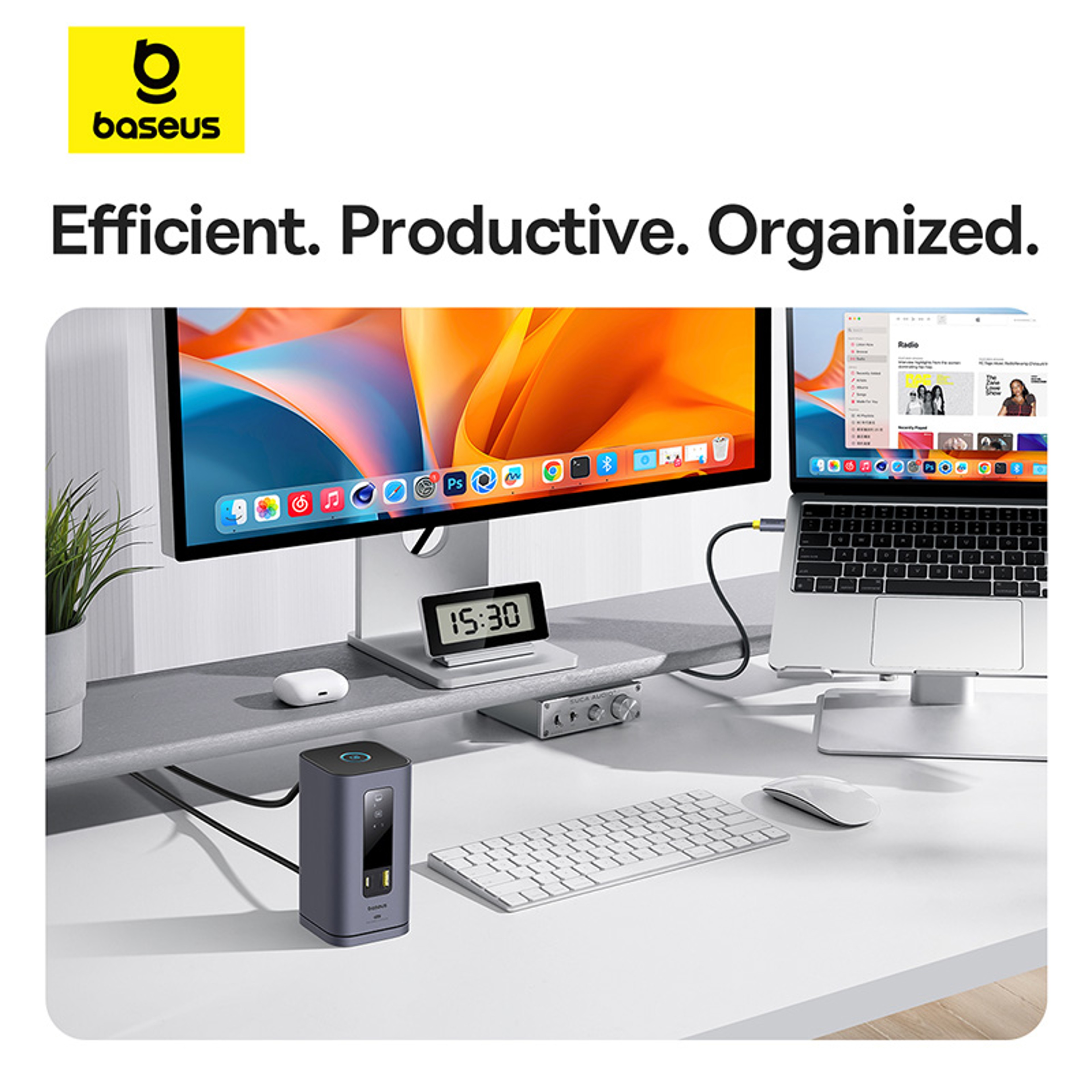 USB C HUB For Mac System HDMI 4K 60Hz MST Triple Display 11in1 HUB Docking Station For Mac Book Air 2