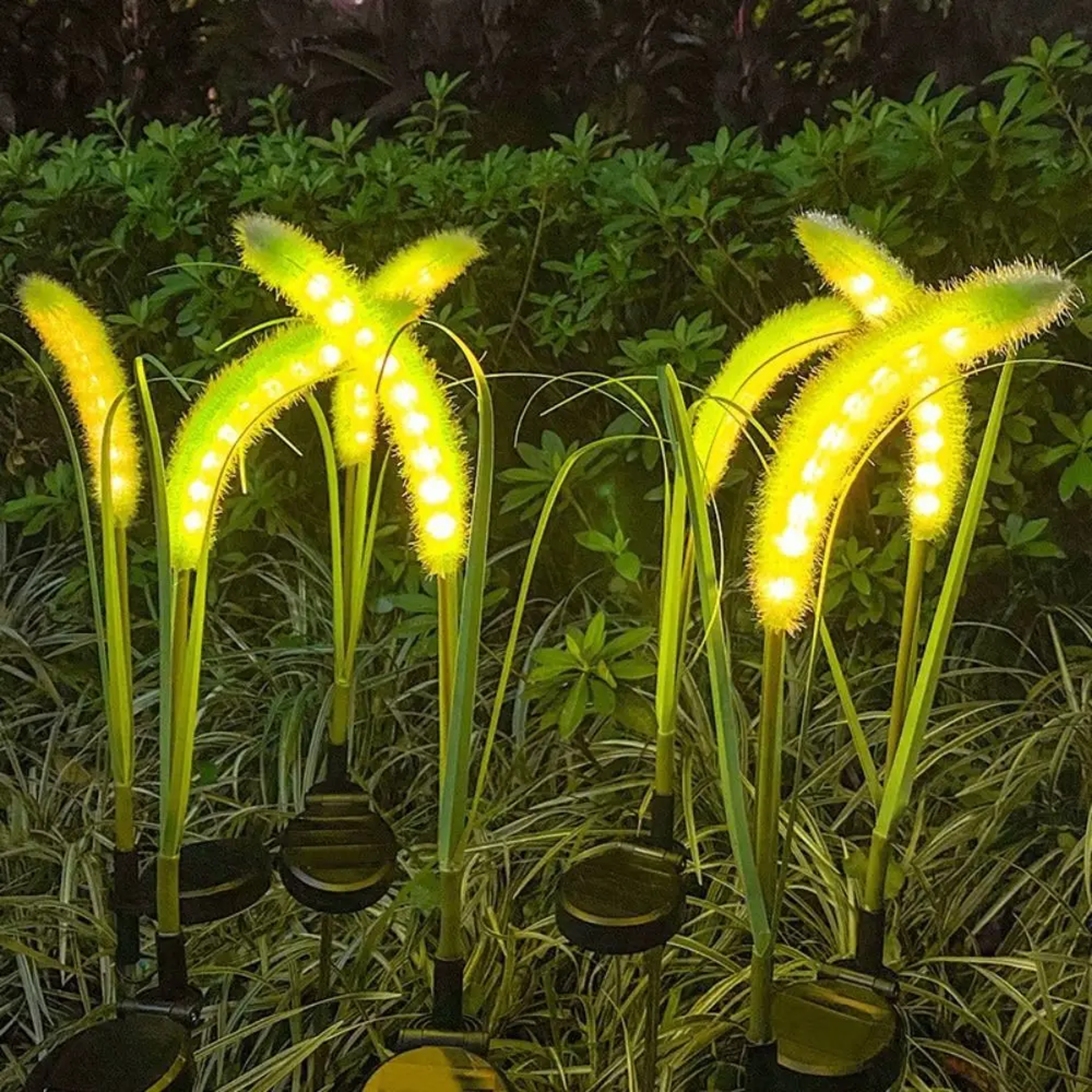 LED Solar Dog Tail Grass Lamp Outdoor Waterproof Lawn Light Yard Garden Decoration Path Lighting De 2