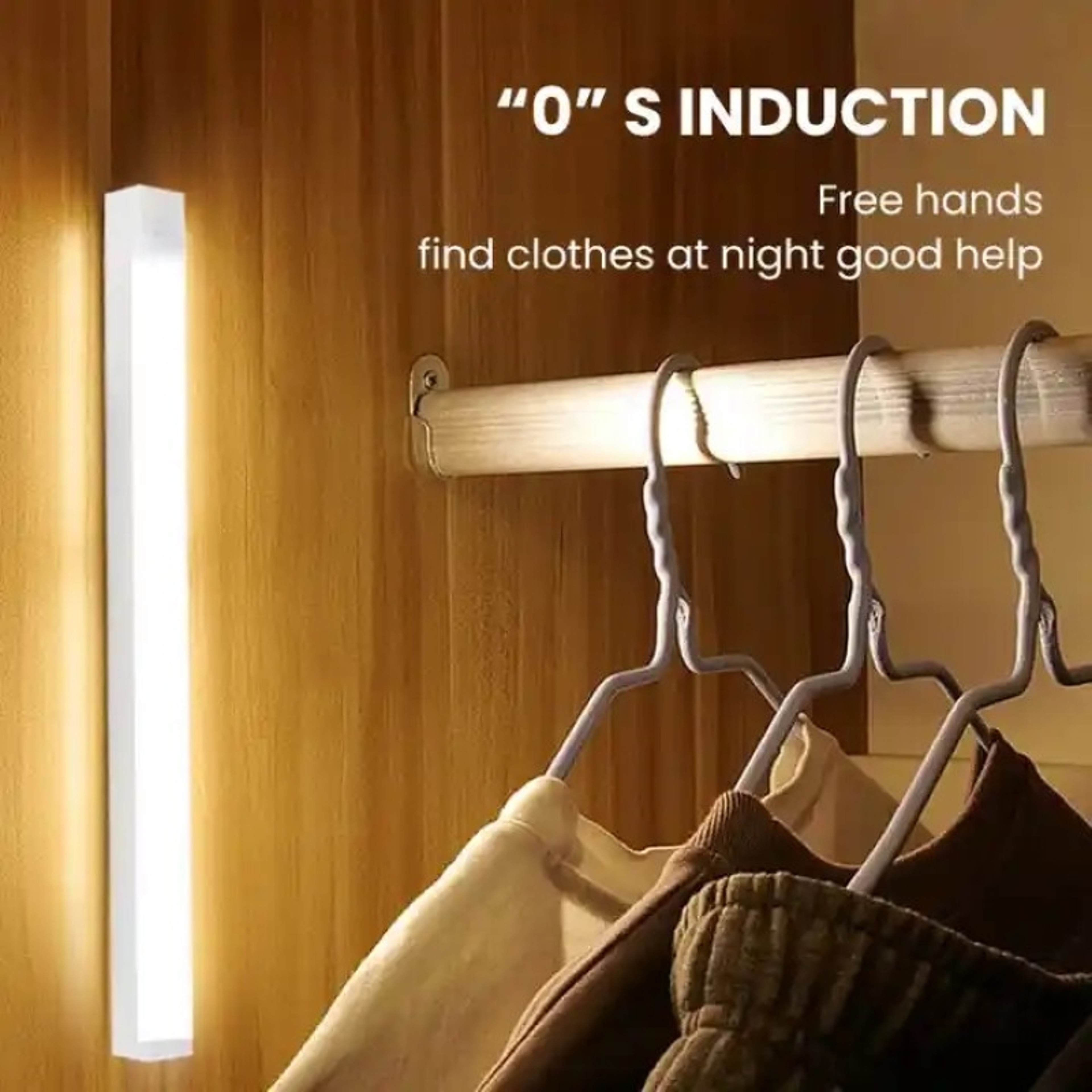 Motion Sensor Light Wireless LED Night Light Type C Rechargeable Light For Cabinet Wardrobe Stairca 3