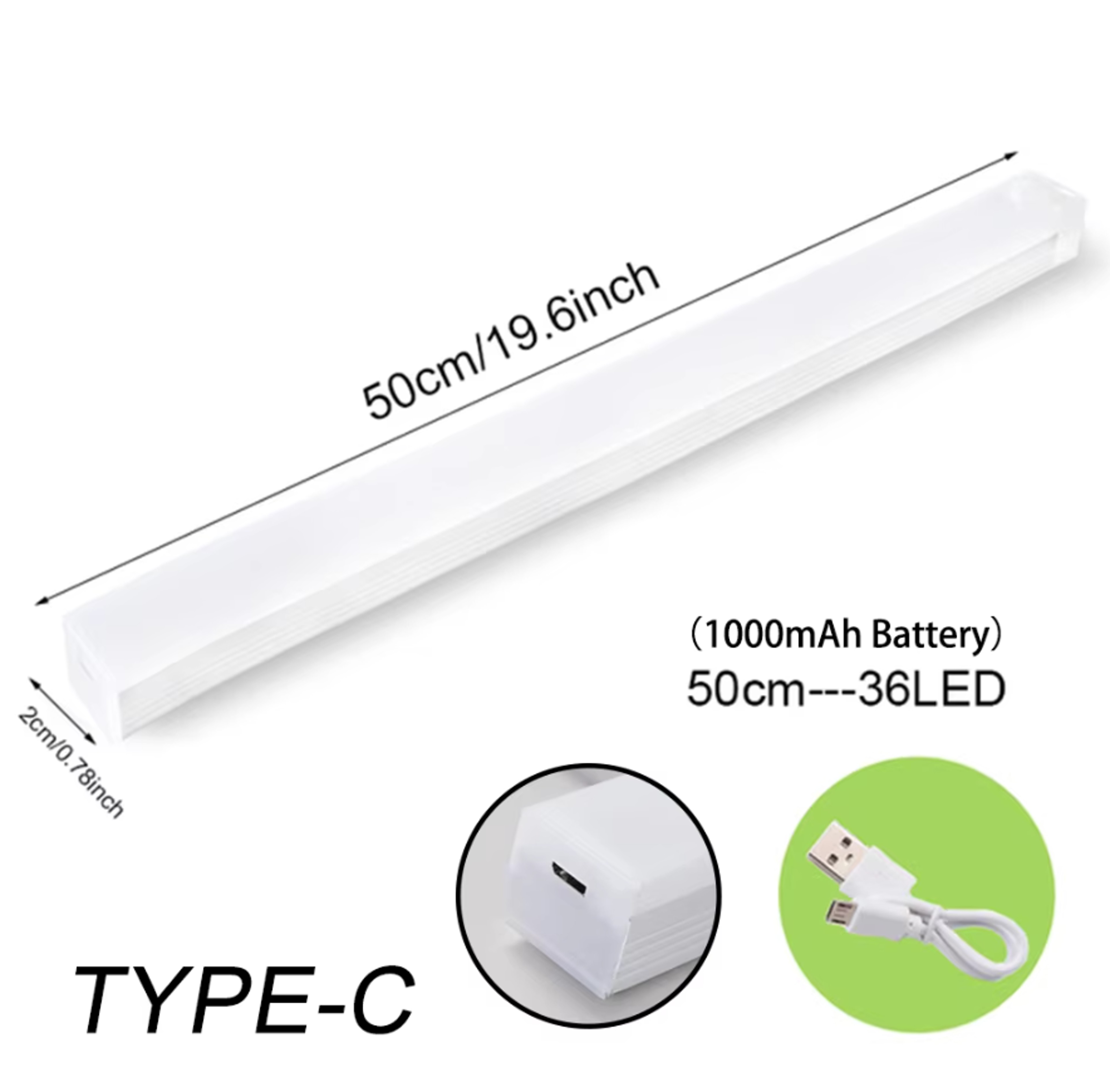 Motion Sensor Light Wireless LED Night Light Type C Rechargeable Light For Cabinet Wardrobe Stairca 6