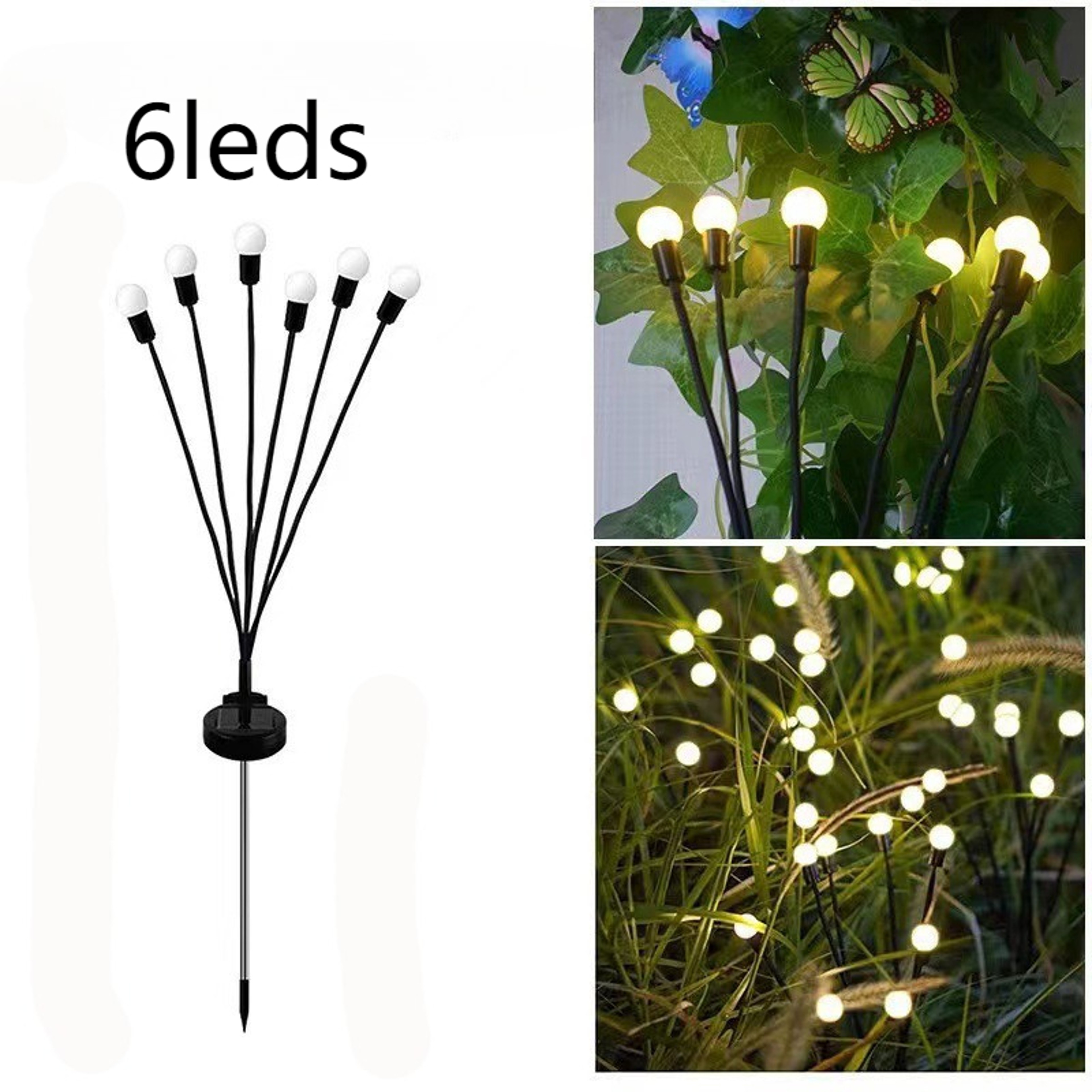 LED Solar Garden Lights Powered Fire Fly Lights Outdoor Garden Decoration Landscape Lights Fire Wor 5