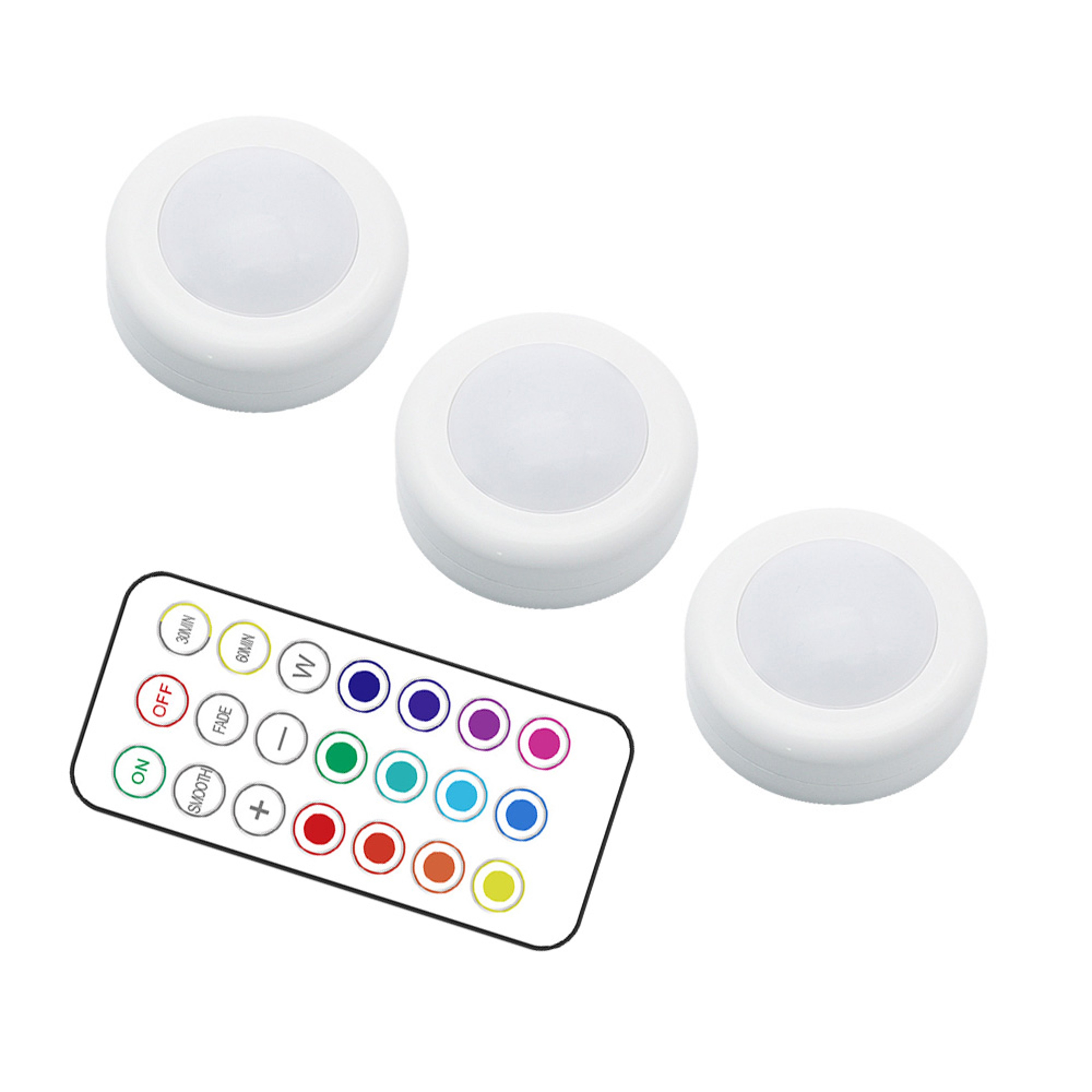 Mini LED Remote Control Night Light, Bedroom Wardrobe Cabinet Light, Party Night Festival Atmosphere Wall Decor – view 3