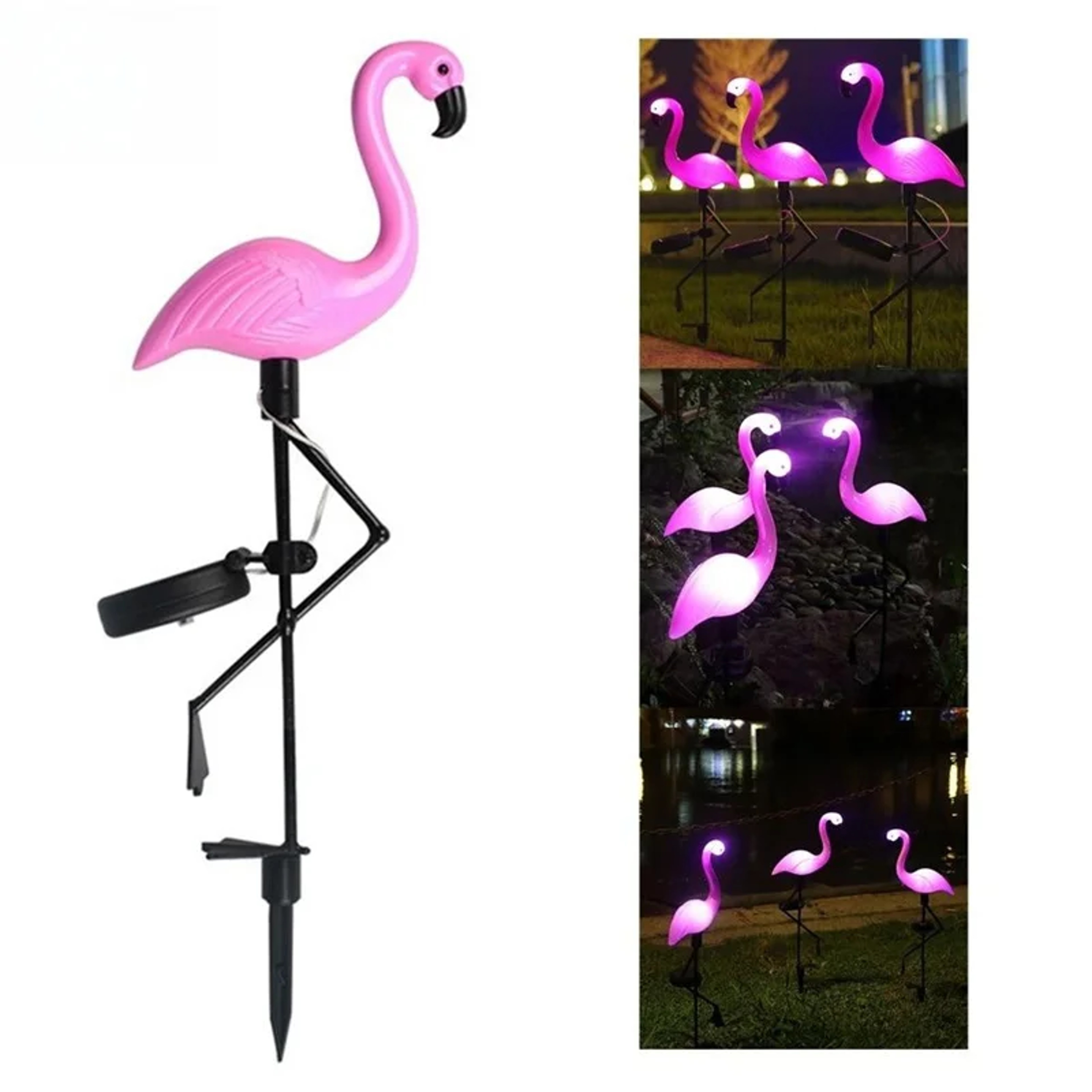 Flamingo Garden Led Stake, Waterproof LED Landscape Ground Lamp, Outdoor Solar Lights for Outdoor Pathway, Xmas Decor – view 5