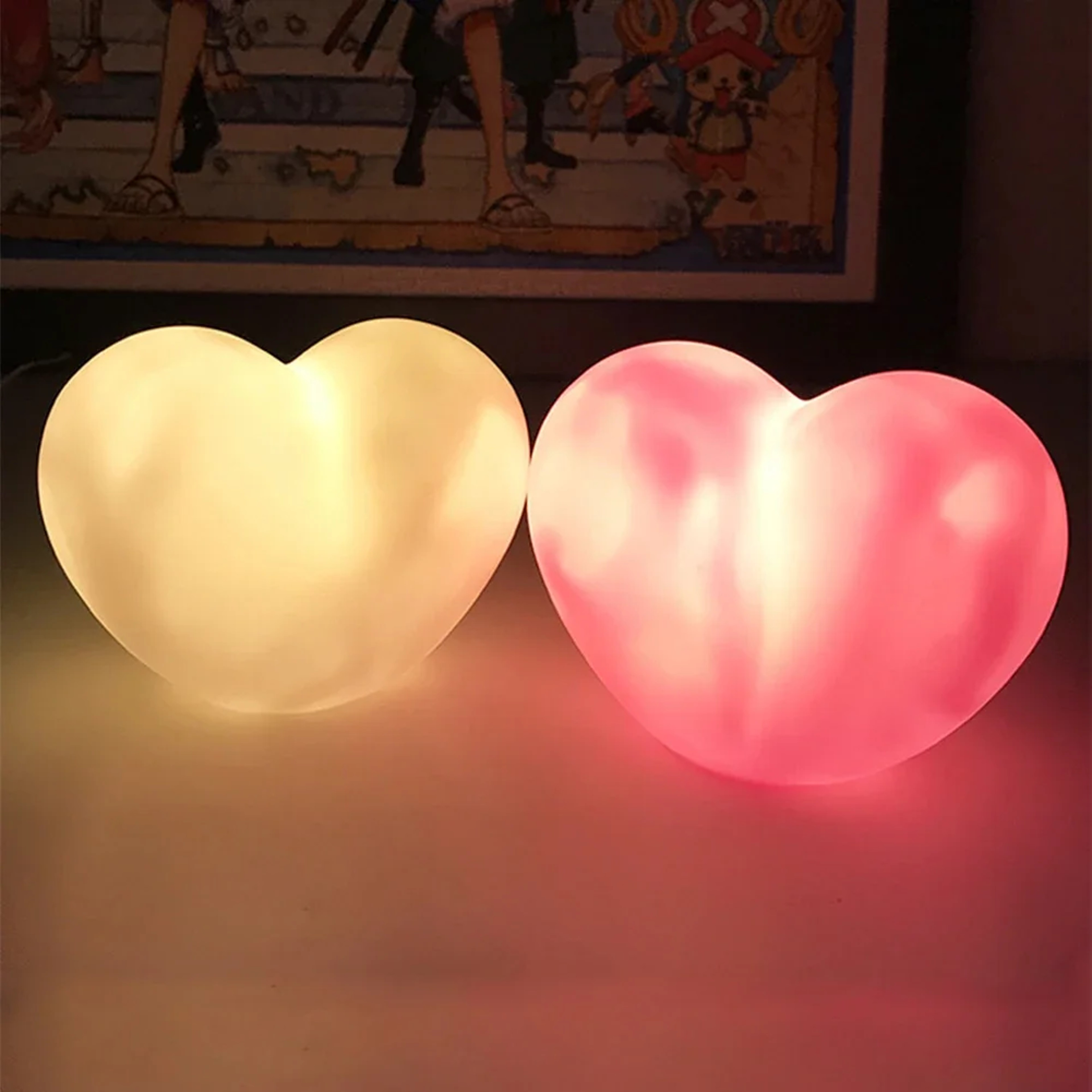 Battery Powered Love Heart Lamp Night Light, Valentine's Day Gift Ornament, Wedding Bedroom, Living Room Decor – view 3