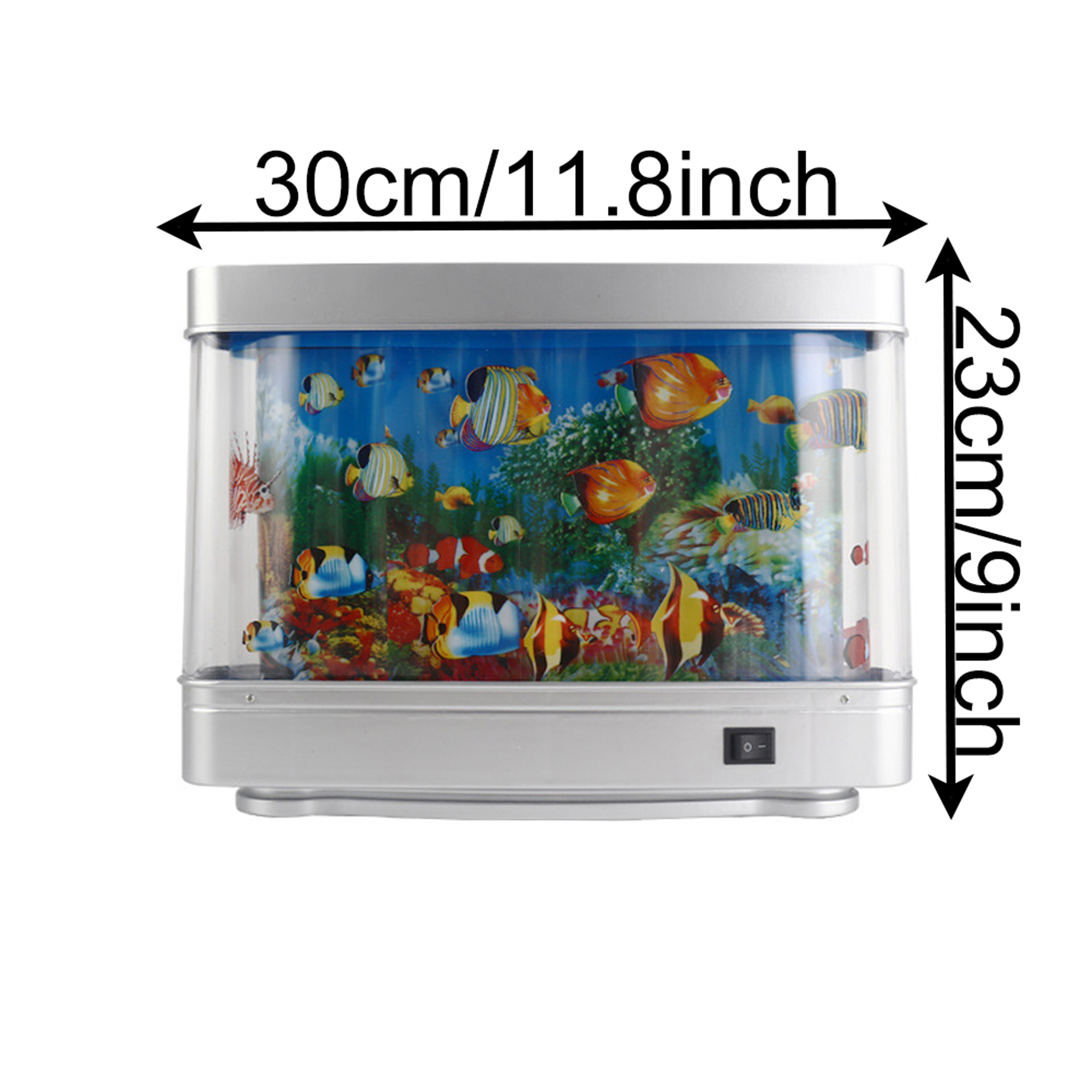 Ocean Aquarium Decorative Lamp Artificial Tropical Fish Tank Lights Motion Lamp Night Light With Vi 2