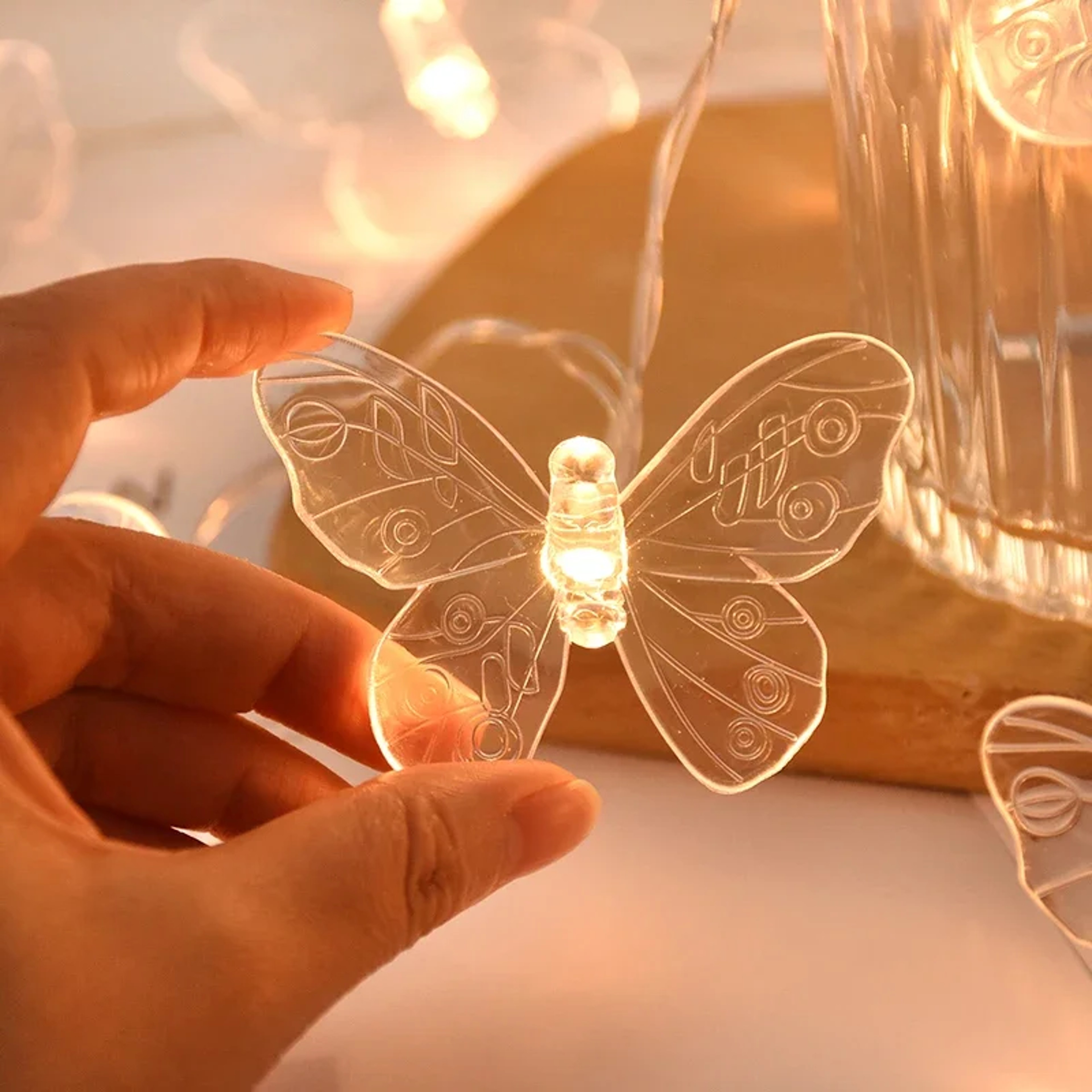 Butterfly Lights String Battery Powered Outdoor Fairy Night Lamp Room Garland Curtain For Girls Bir 3