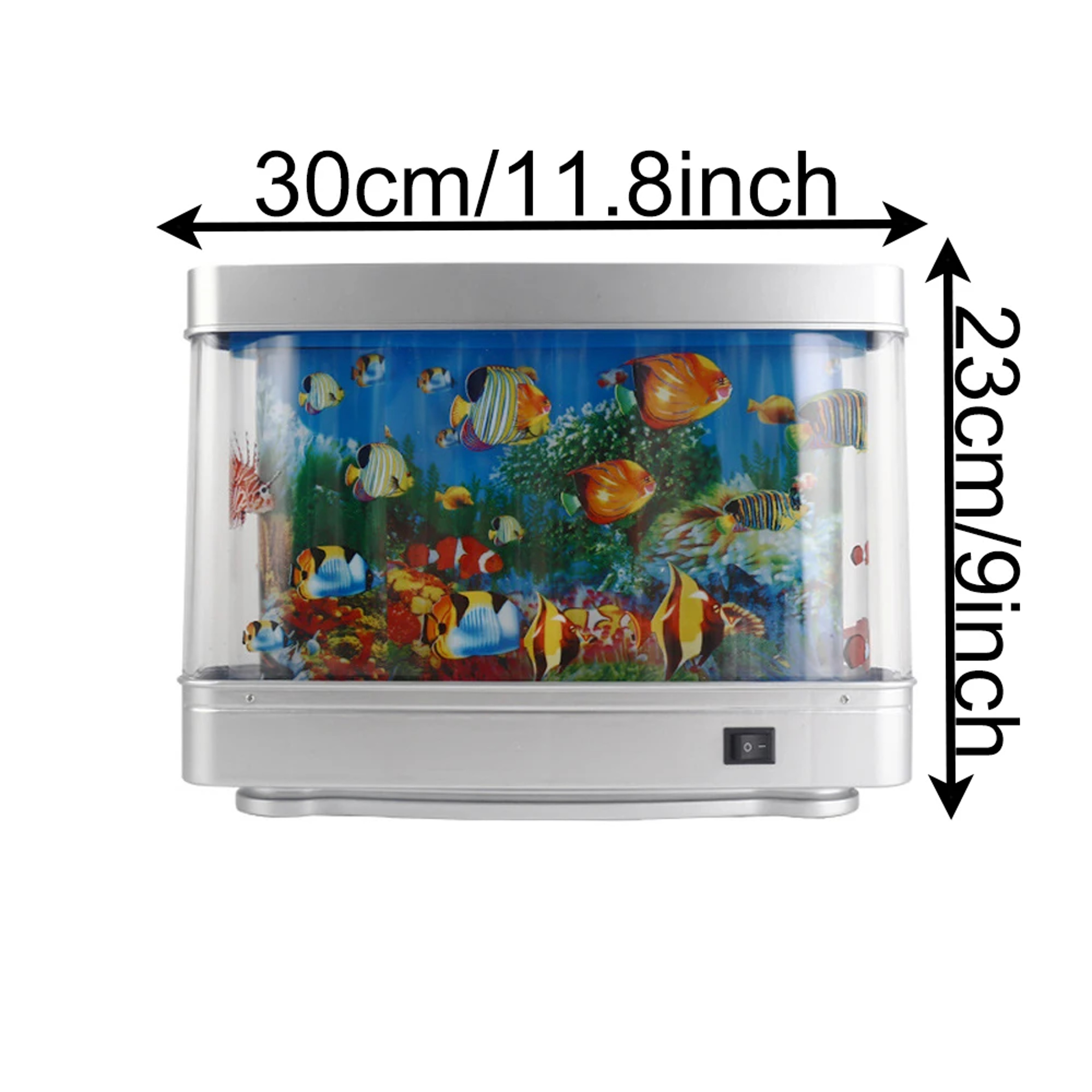 Desktop Aquarium Fish Tank Decorative Light, USB Dynamic Fish Tank Light, Aquarium Decorative Theme Ornaments – view 2