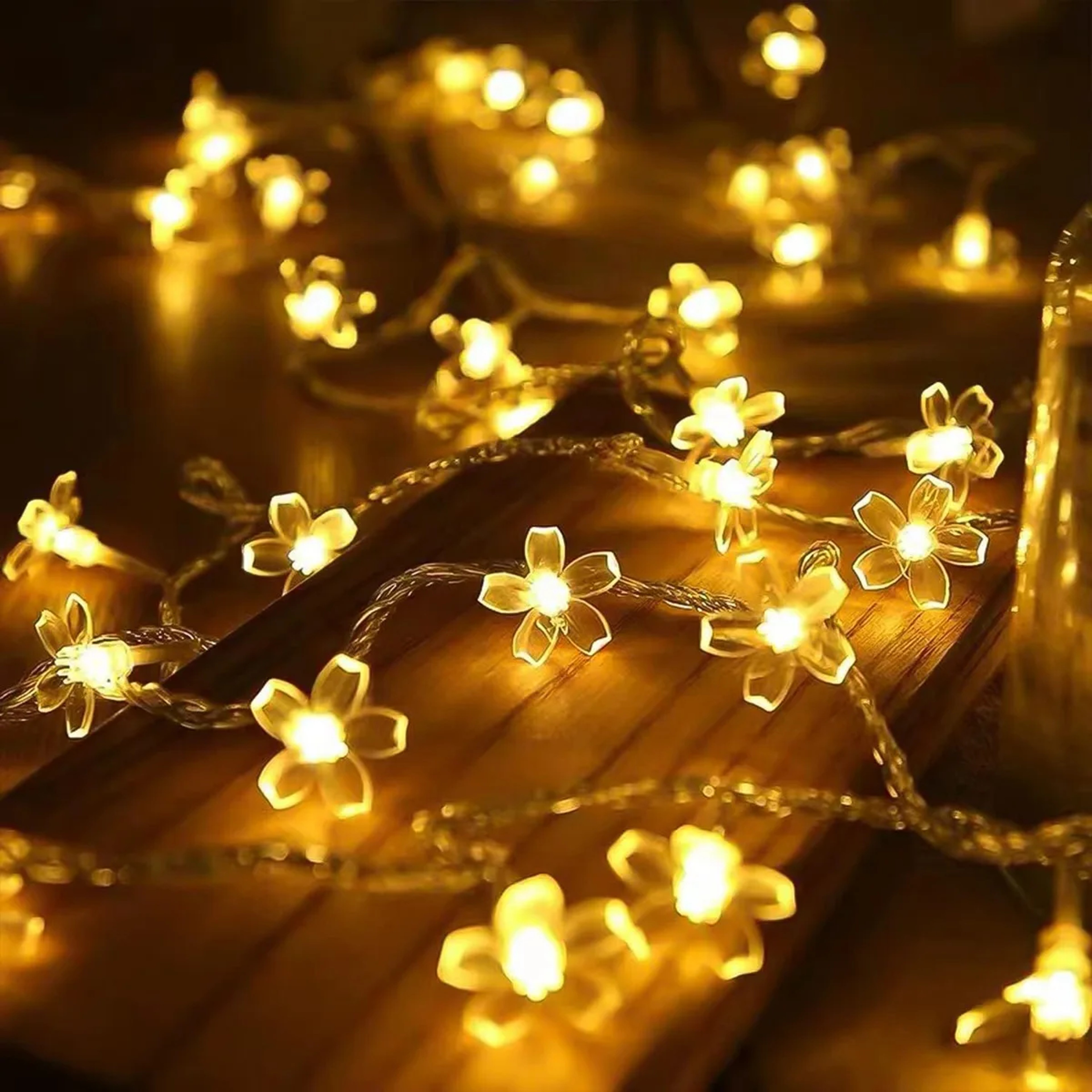 Flower Fairy Lights, Battery Operated String Lights, Waterproof LED Cherry Blossom Lights for Party, Wedding, Home Decor – view 7
