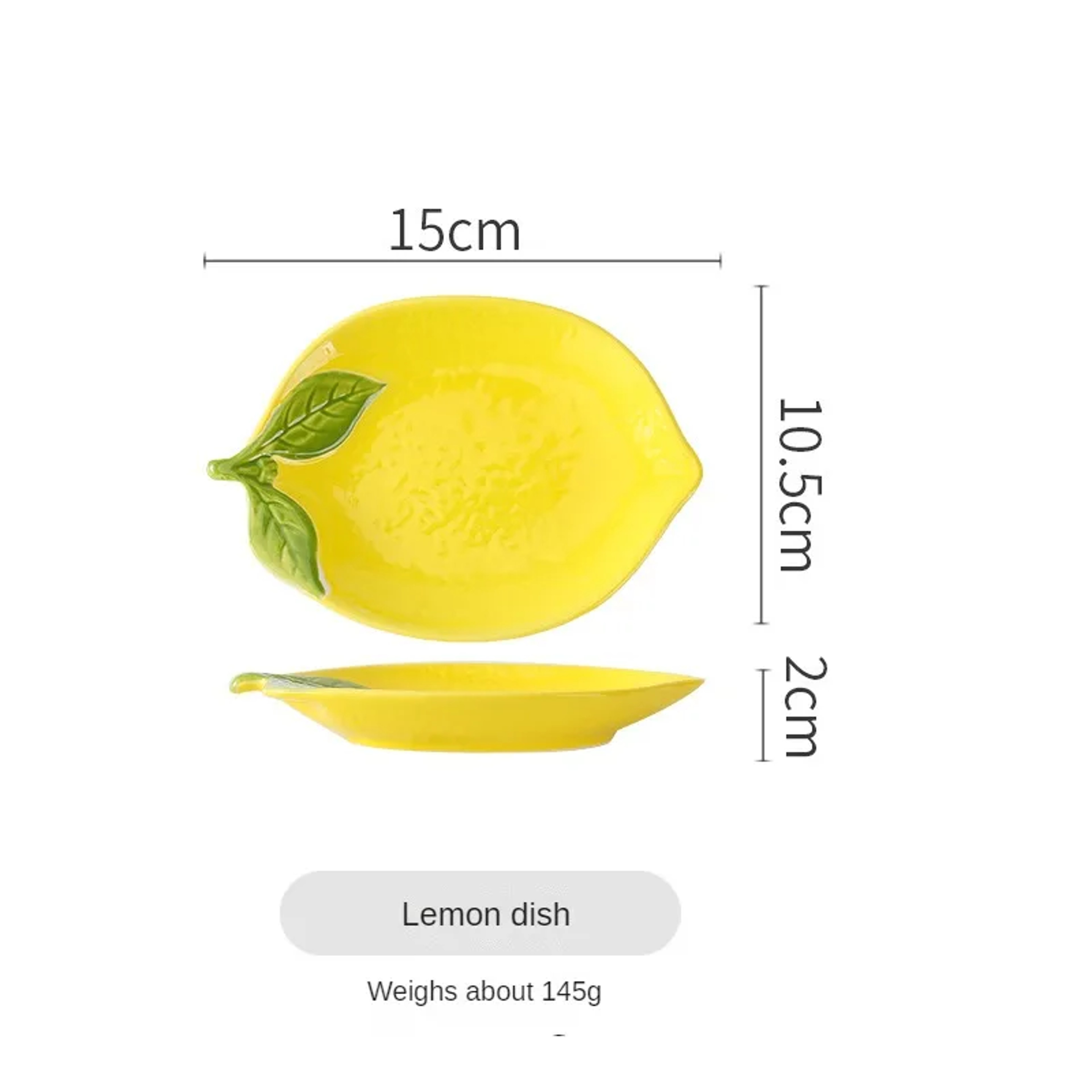 Creative Cartoon Lemon Shaped Ceramic Dinner Plate Soup Bowl Family Fruit Snack Dishes Kitchen Uten 5