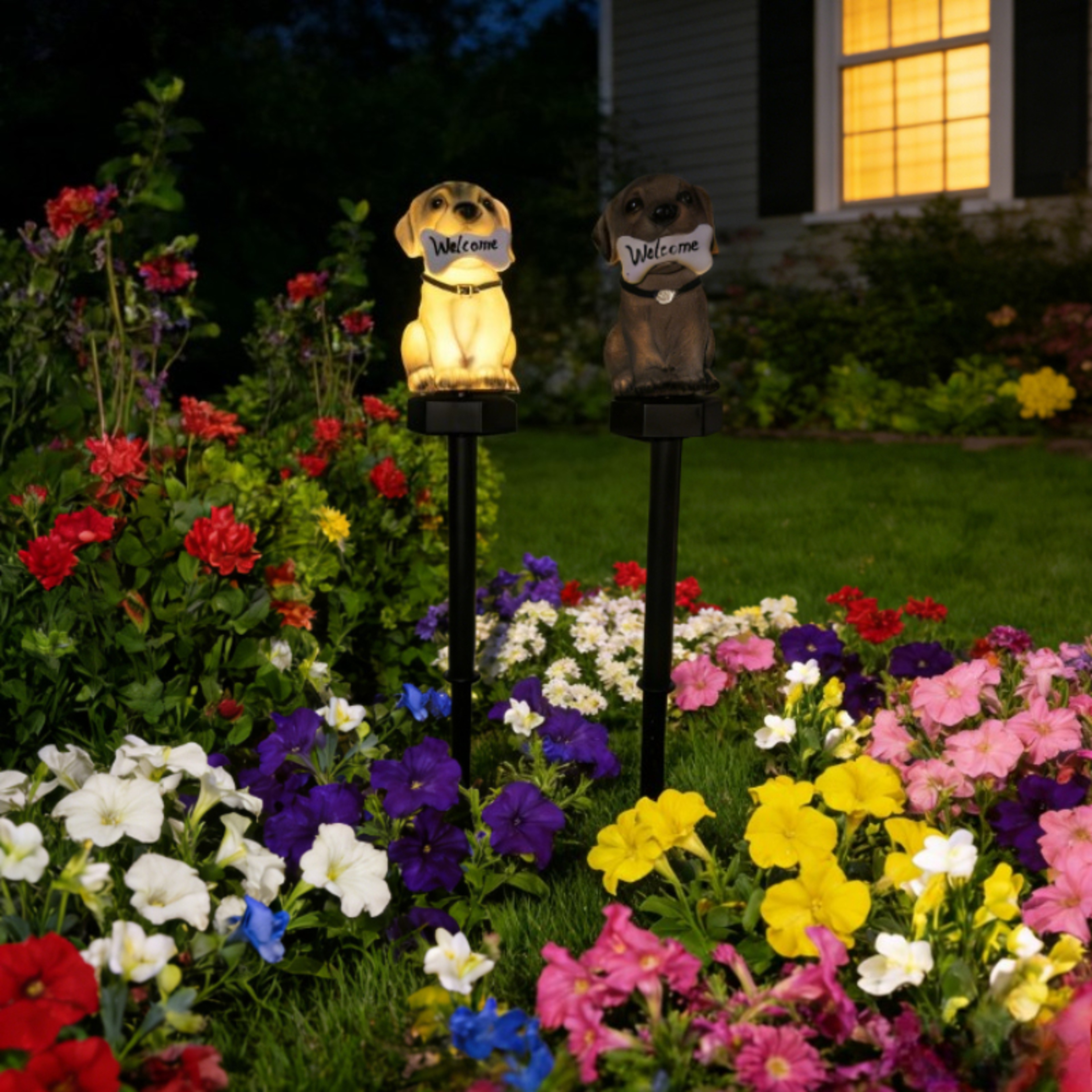 Dog Welcome Lamp Solar Powered Lawn Light For Garden Courtyard Patio Waterproof Outdoor Lighting Fo 3