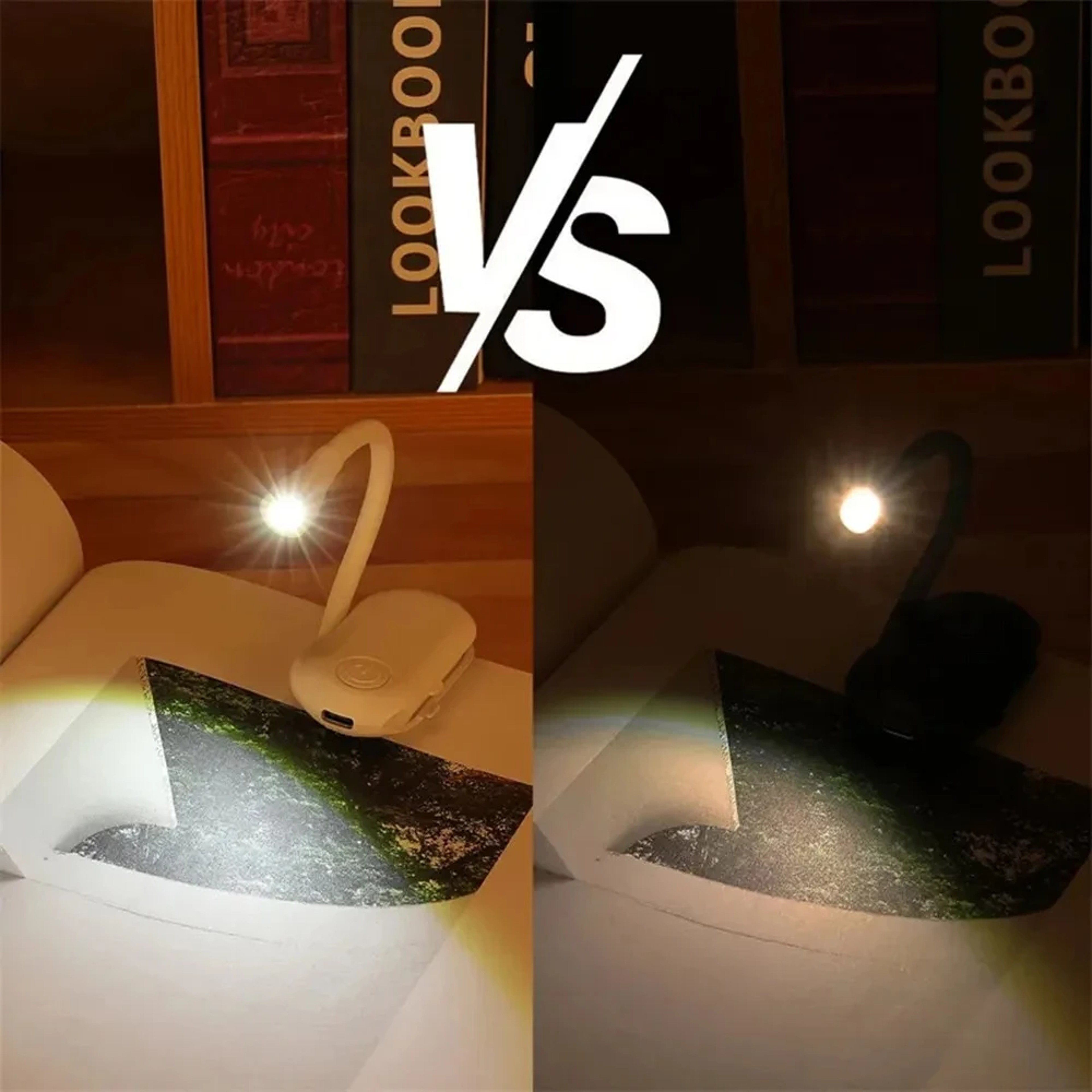 Rechargeable Clip LED Book Night Light, Adjustable, Flip Mini Eye Protection Lamp for Travel, Bedroom, Reading – view 3