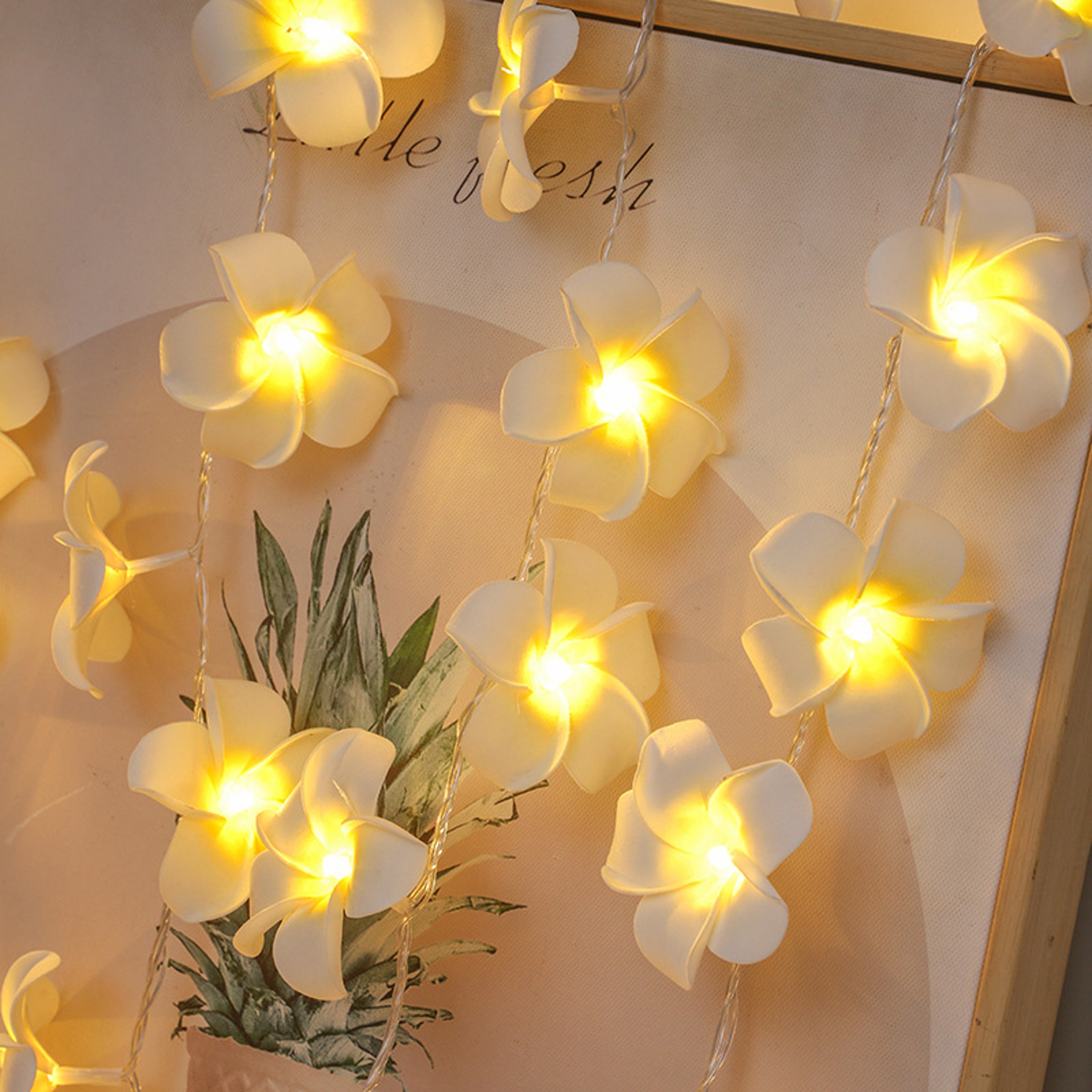 Battery Box Powered LED Egg Flower String Light for Room, Wedding, Valentine's Day, Indoor Festival Party, Bedroom Decor – view 1