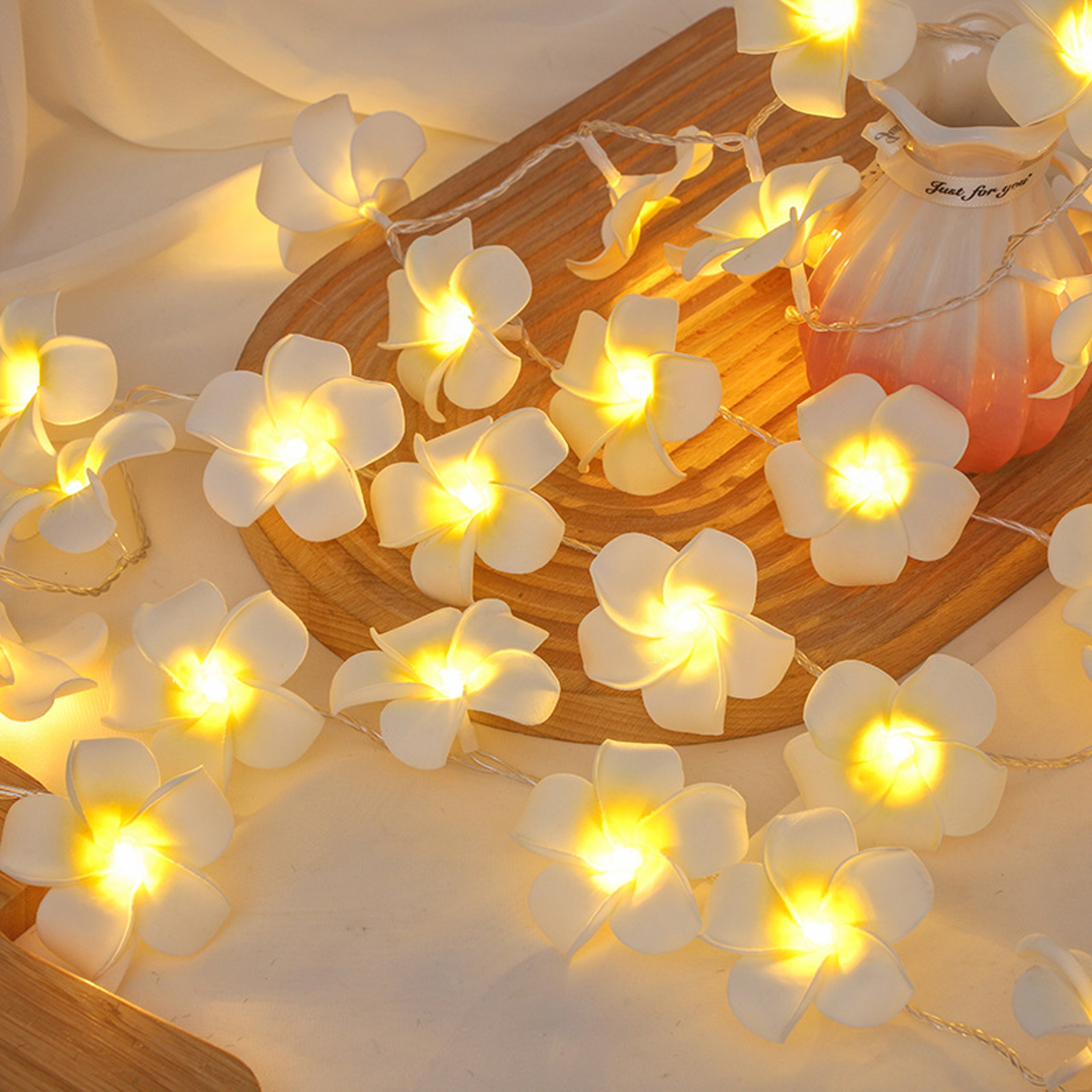 Battery Box Powered LED Egg Flower String Light for Room, Wedding, Valentine's Day, Indoor Festival Party, Bedroom Decor – view 2
