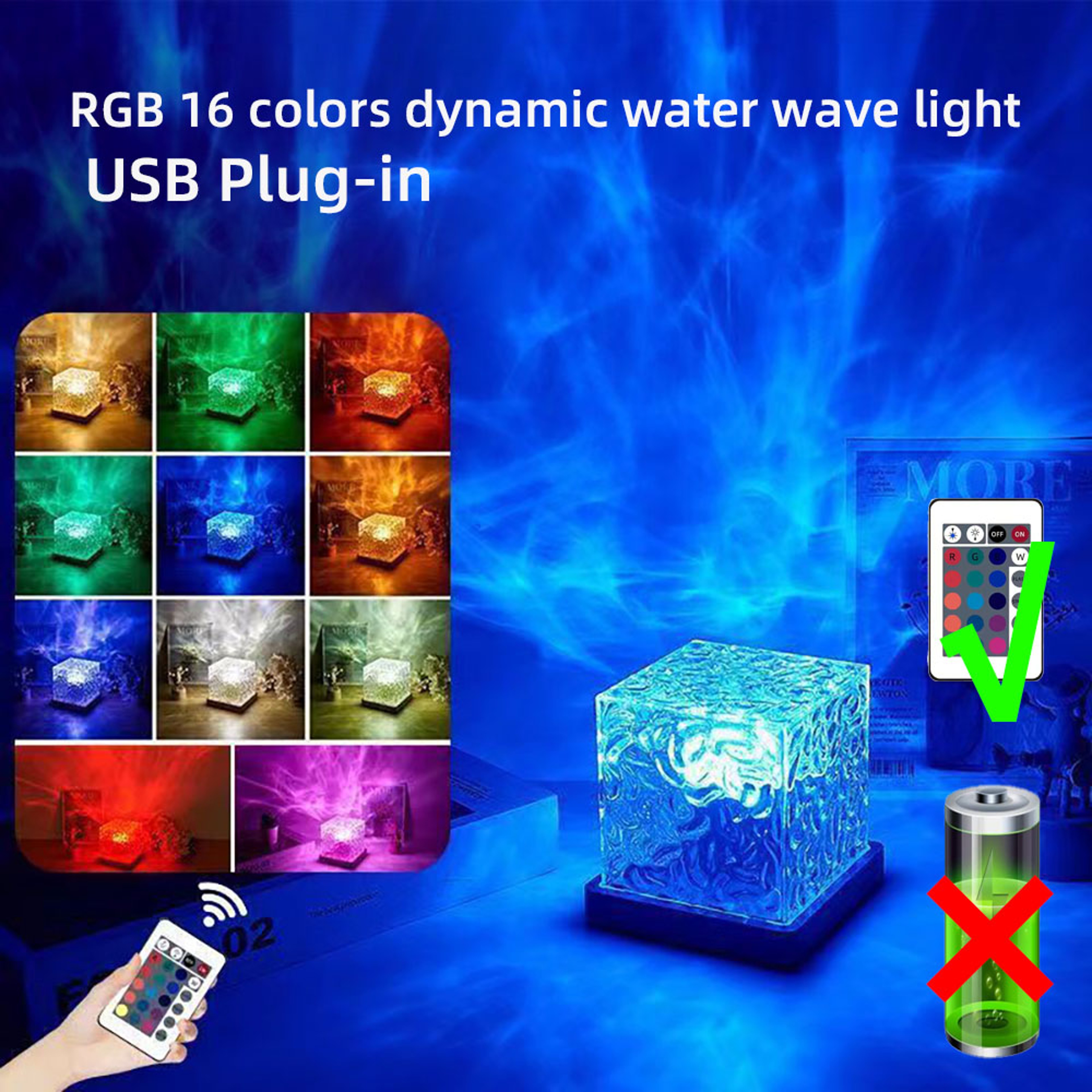 New Northern Light Starry Sky Projector Lamp Ocean Projector Lamp Bar Party Atmosphere Light Night  3