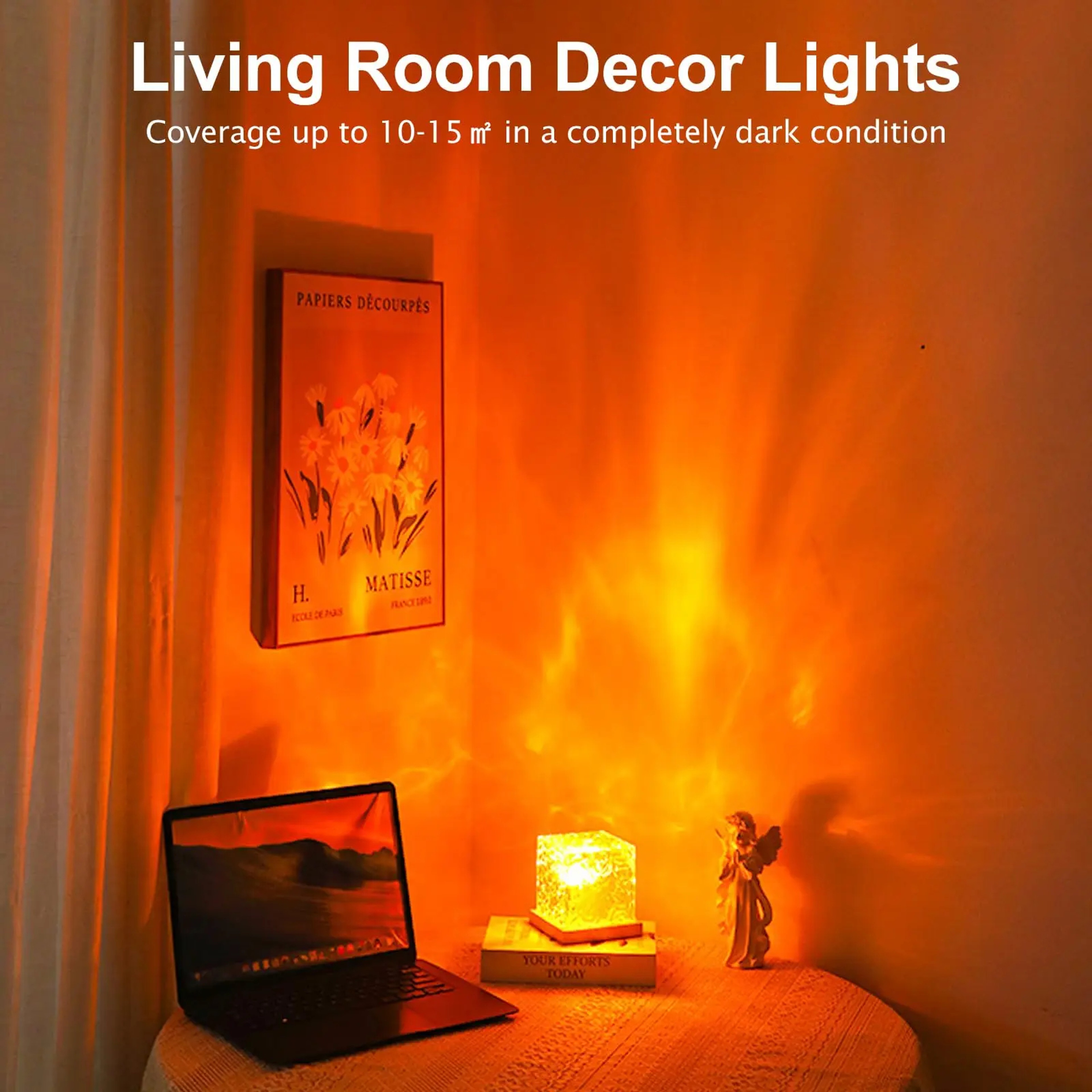 RGB Water Ripple Ambient Light Rotating Bedside Night Light Bedroom Light And Shadow Atmosphere 4