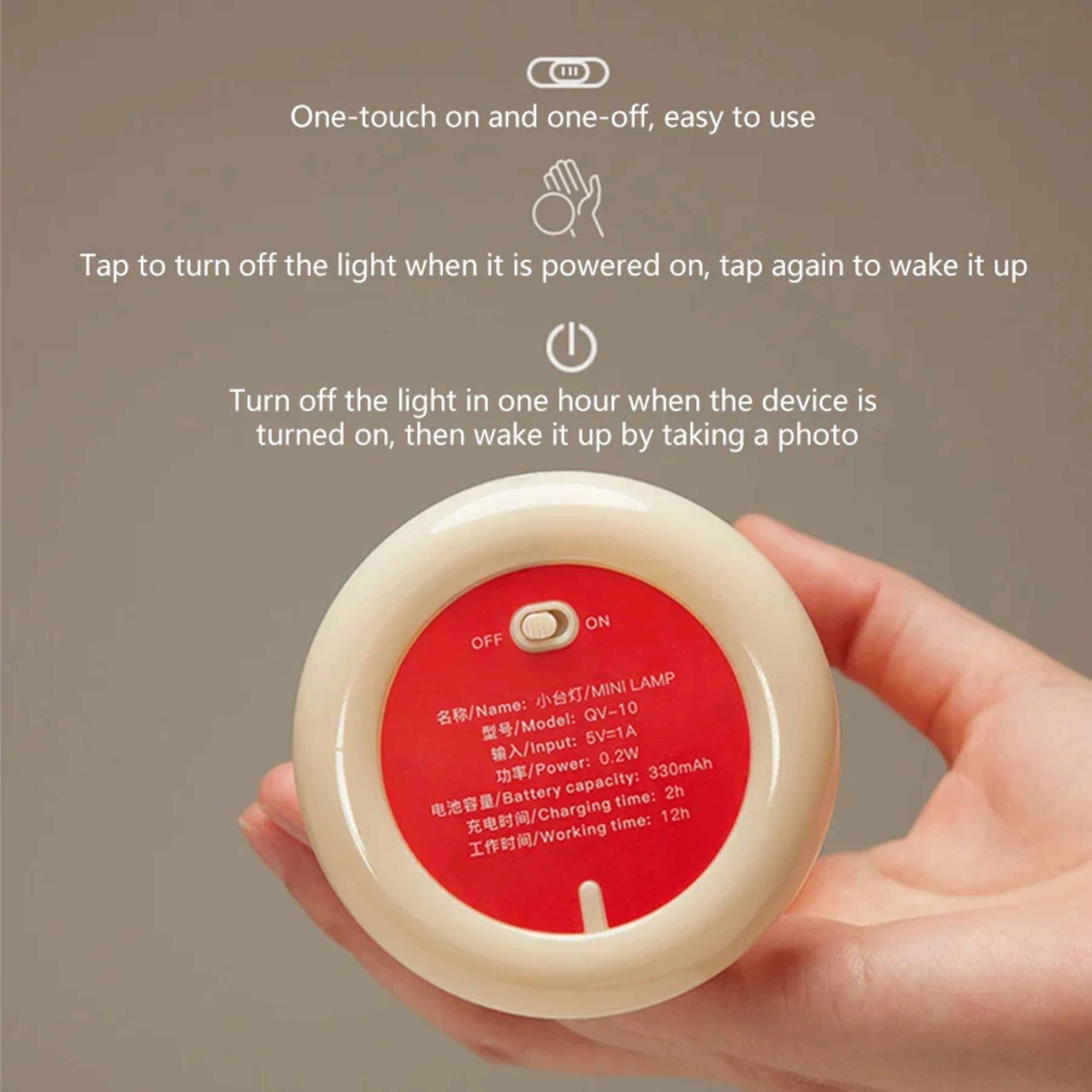 Mini Desktop Sunset Night Lamp Creative USB Rechargeable Mushroom Style LED Light Ideal For Coffee  4