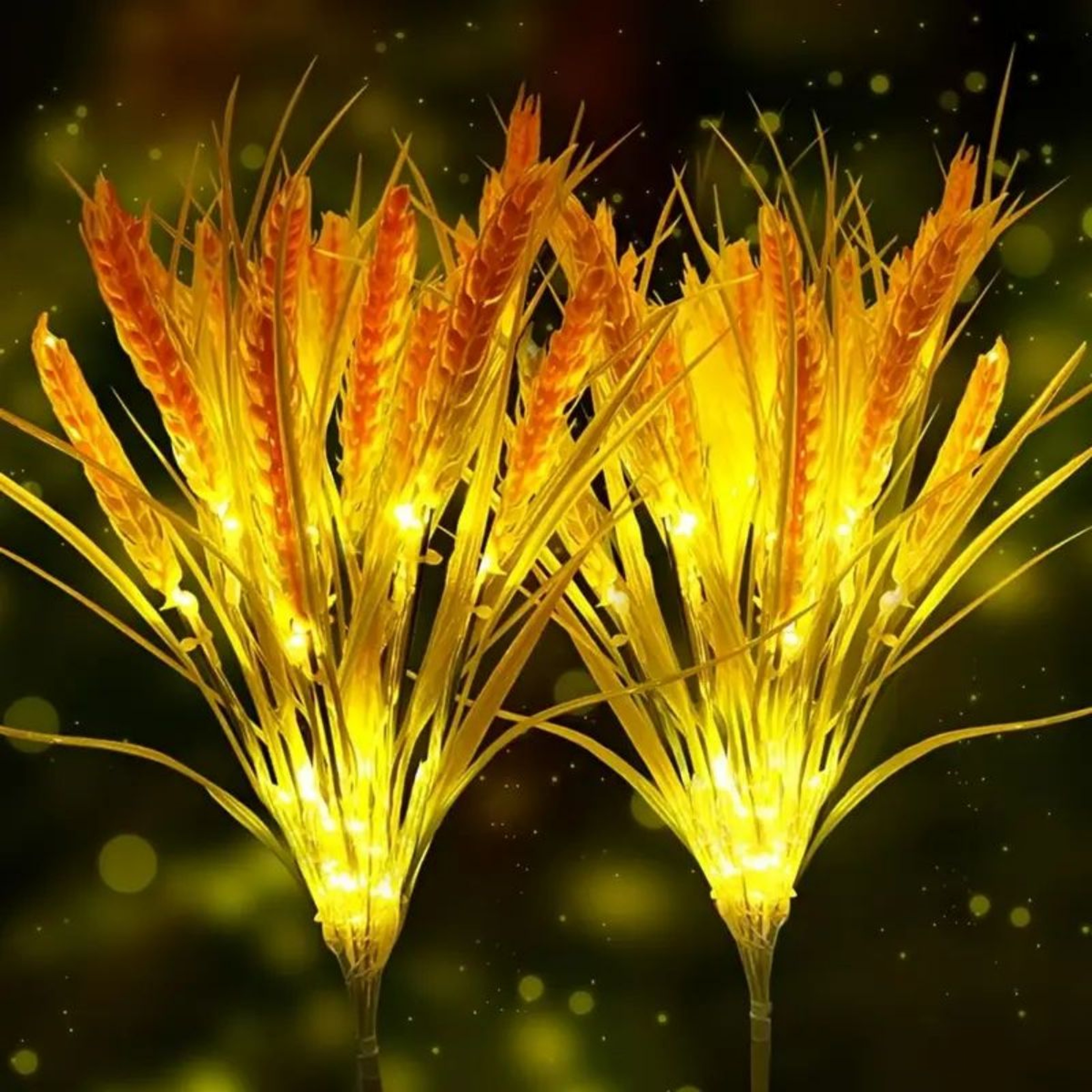 Solar Powered Autumn Harvest Wheat Light Waterproof Outdoor Garden Lighting Perfect For Path Patio  0