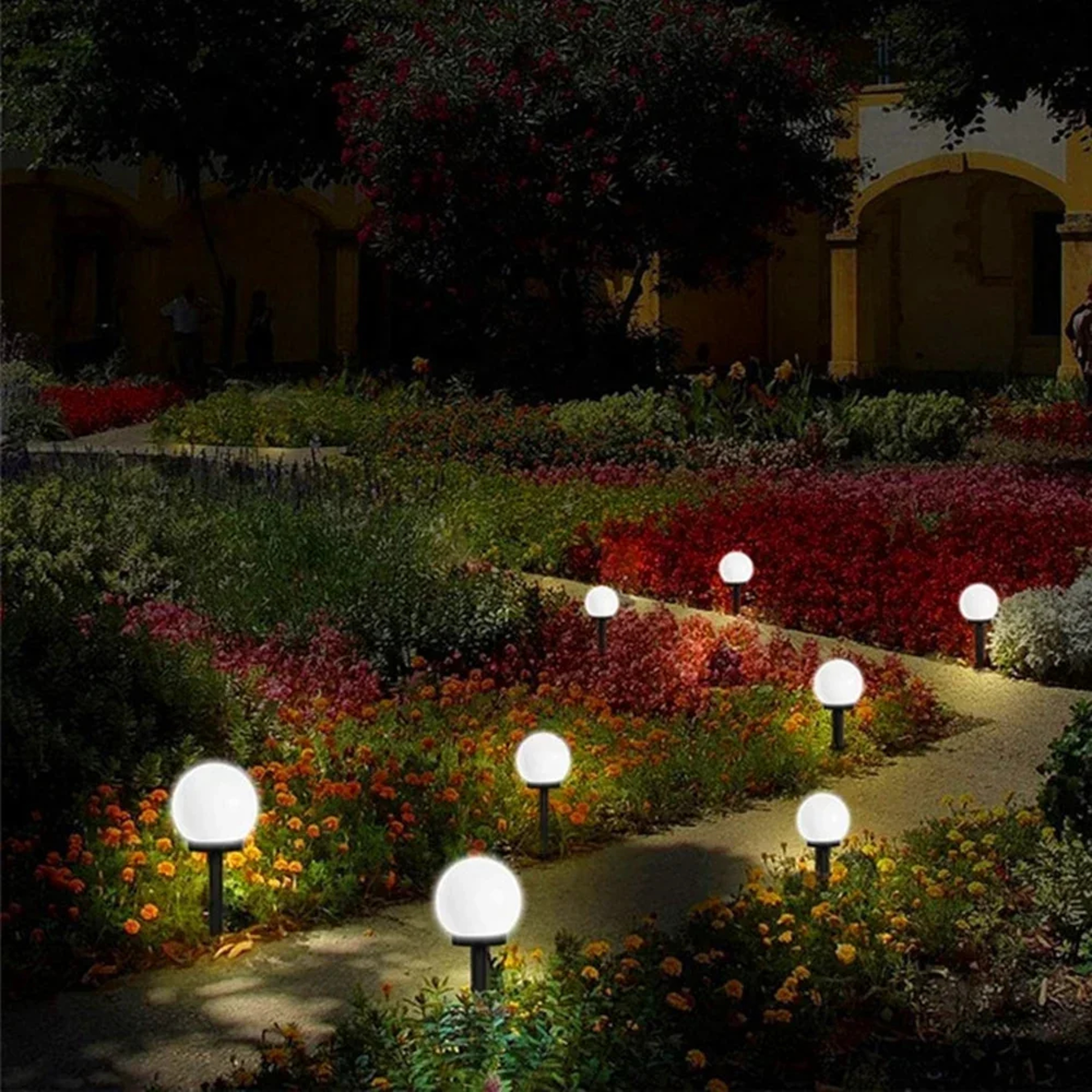 Bulb Lamps Waterproof Energy Ball Lights Solar Powered LED For Outdoor Garden Yard Driveway Path La 5