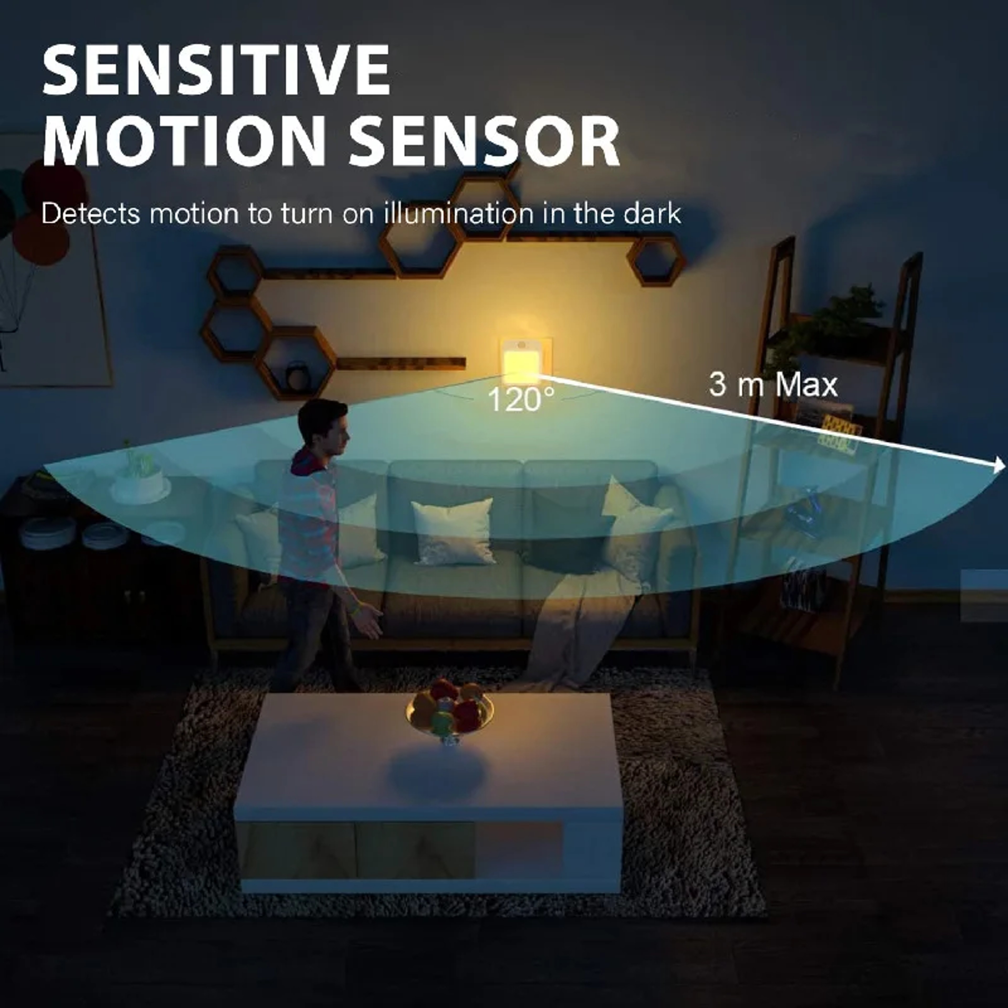 Plug Powered Automatic Light Sensing Human Body Sensing Night Light For Corridor Wall Bedroom Livin 2