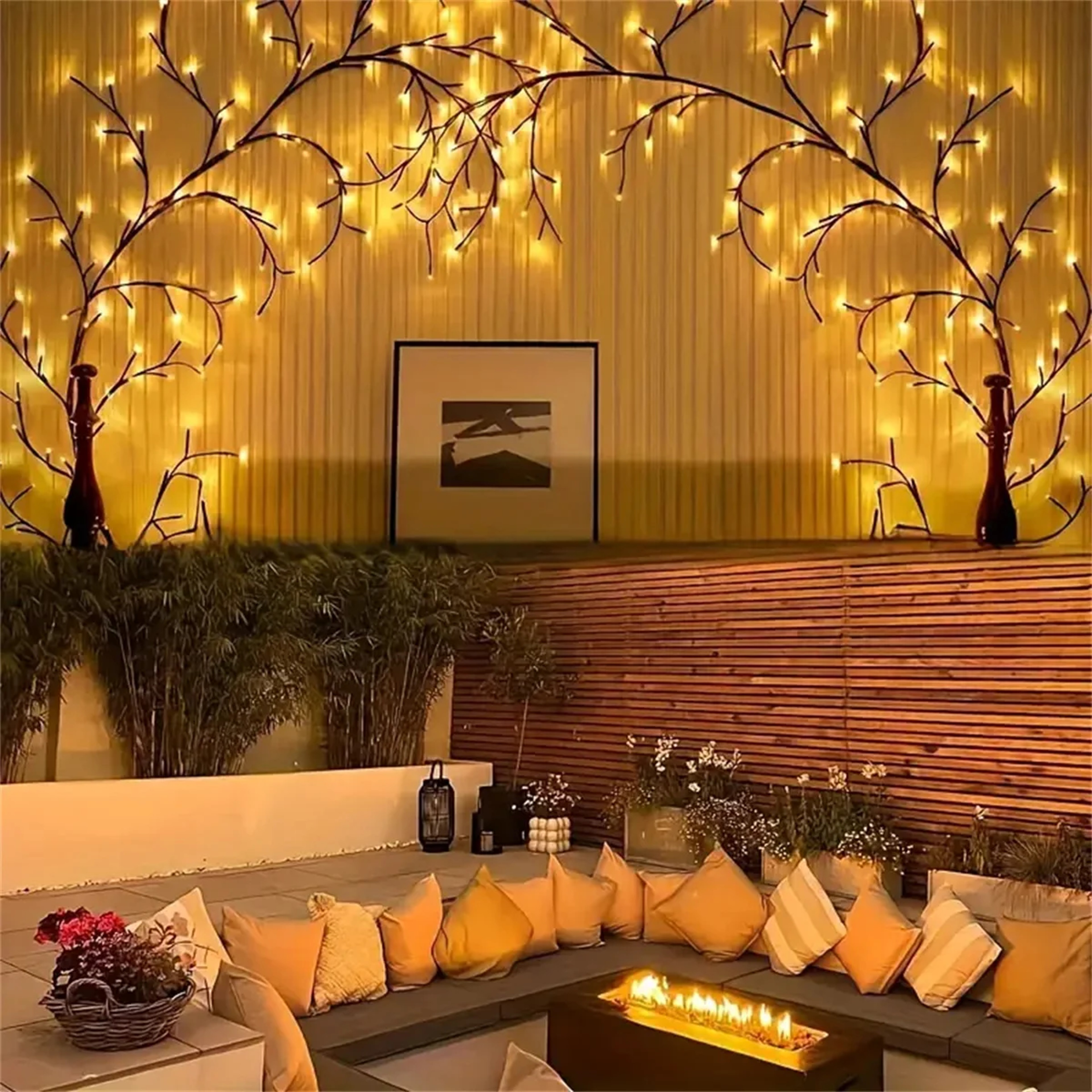 Bendable Willow Branch Lights Birch Tree Lamp Vine Tree Atmosphere Light For Christmas Thanksgiving 1