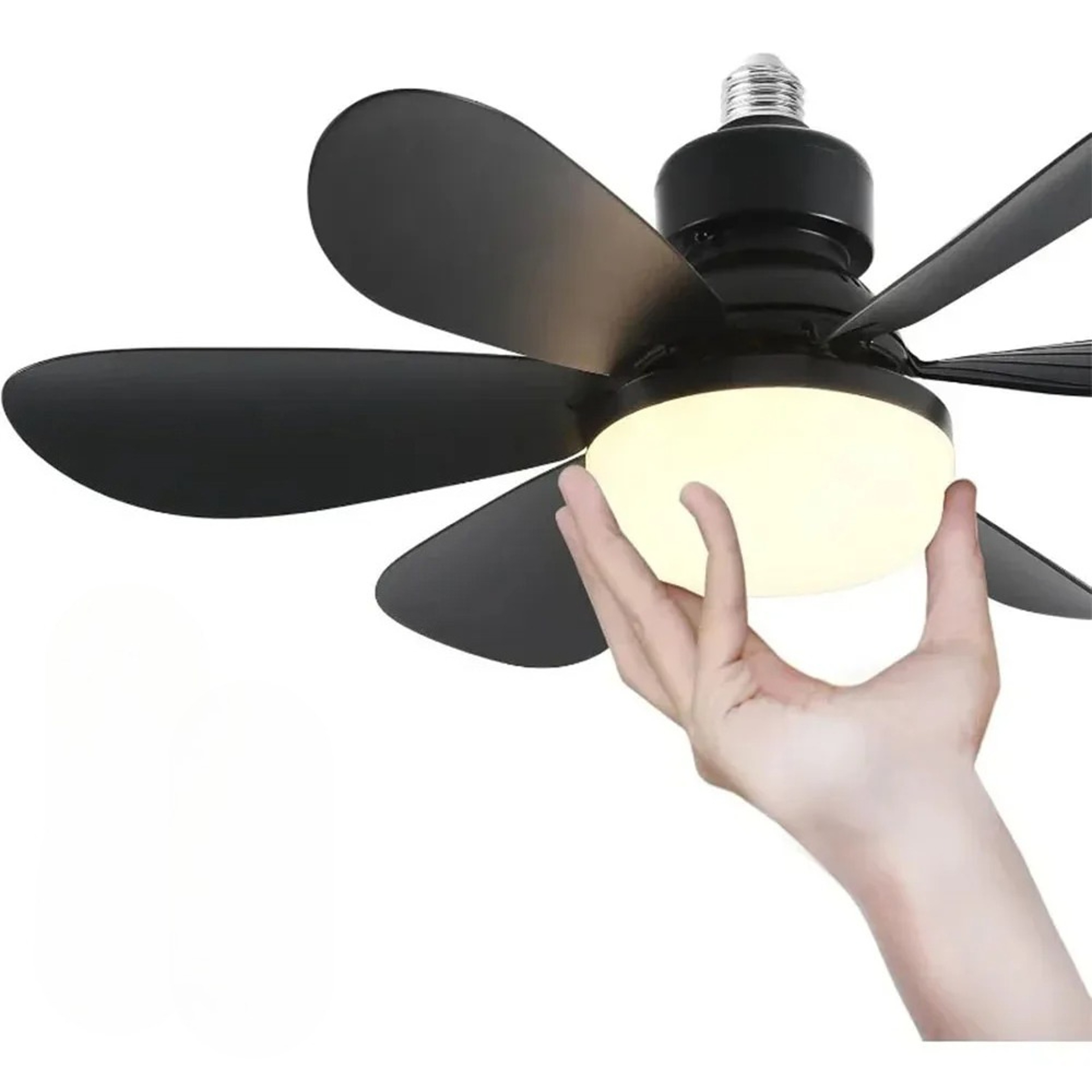 Ceiling Fan Lighting Modern Ceiling Mount Dimmable Light Smart LED Remote Control Adjustable Color  5