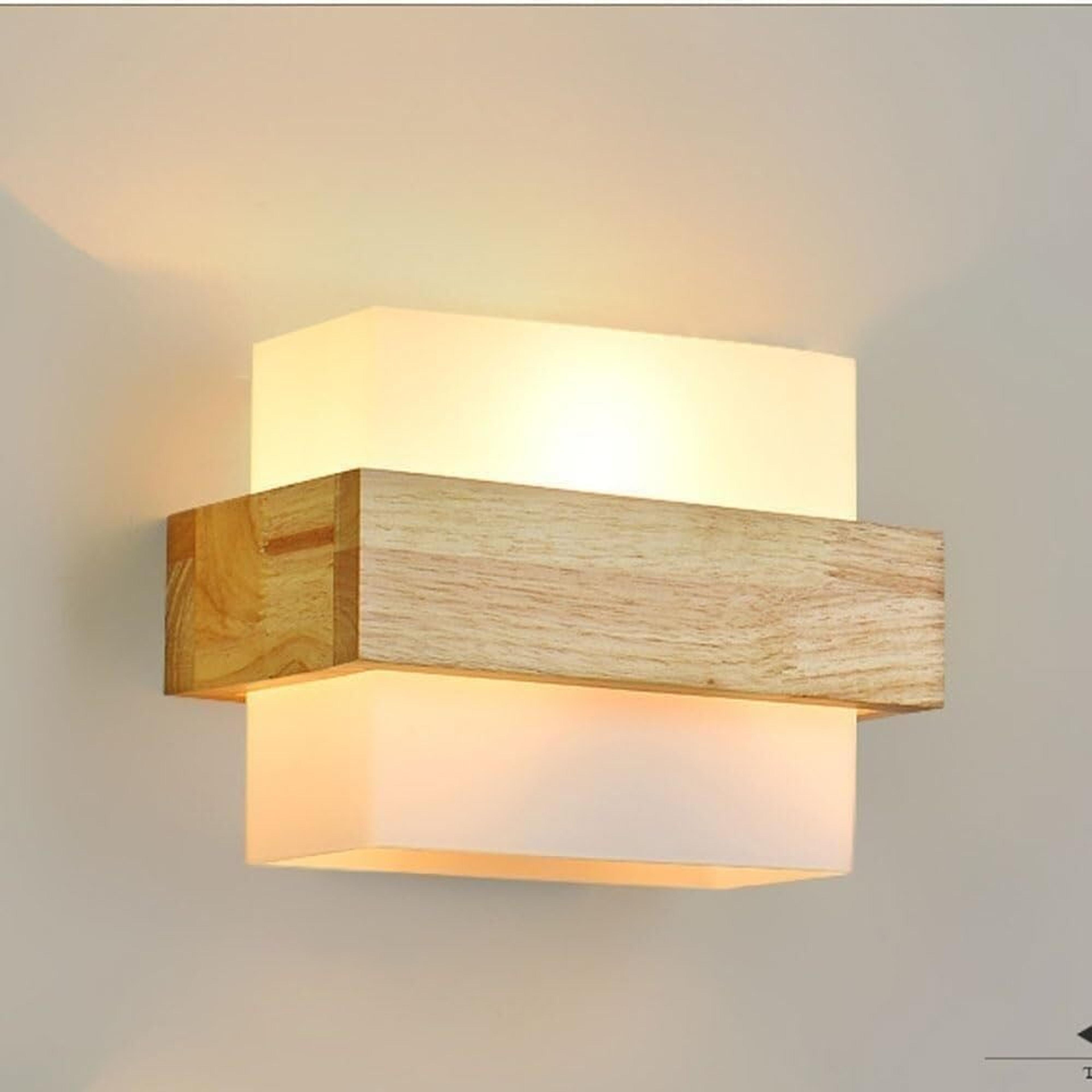 Retro Wooden Wall Lamps, Wall Sconce Solid Wood Primary Color, Bedroom Wall Lamps for Living Room, Bedroom – view 7