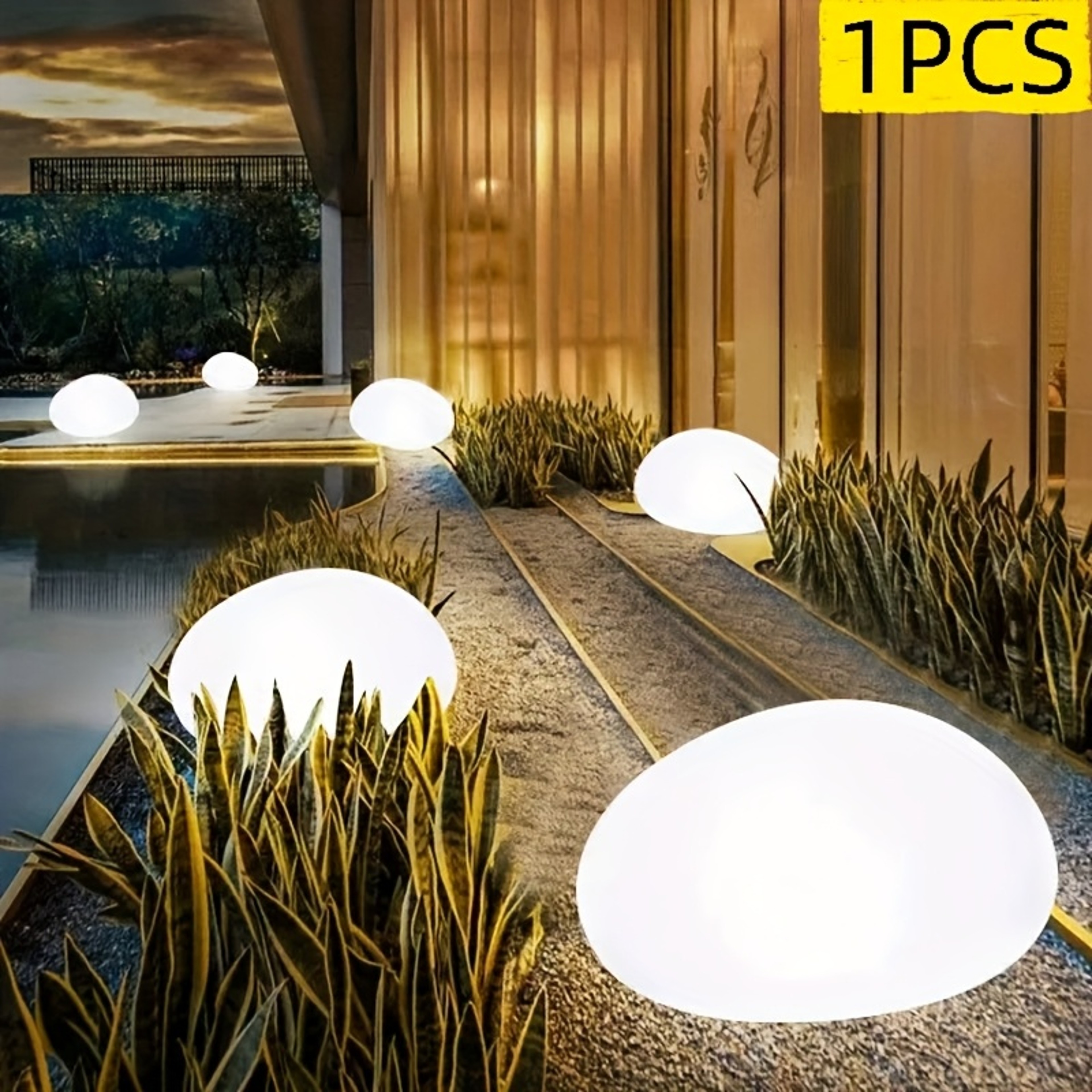 Solar Outdoor Waterproof Garden Light, Cobblestone Shaped Lamp for Yard, Patio, Lawn, Pathway, Garden – view 7