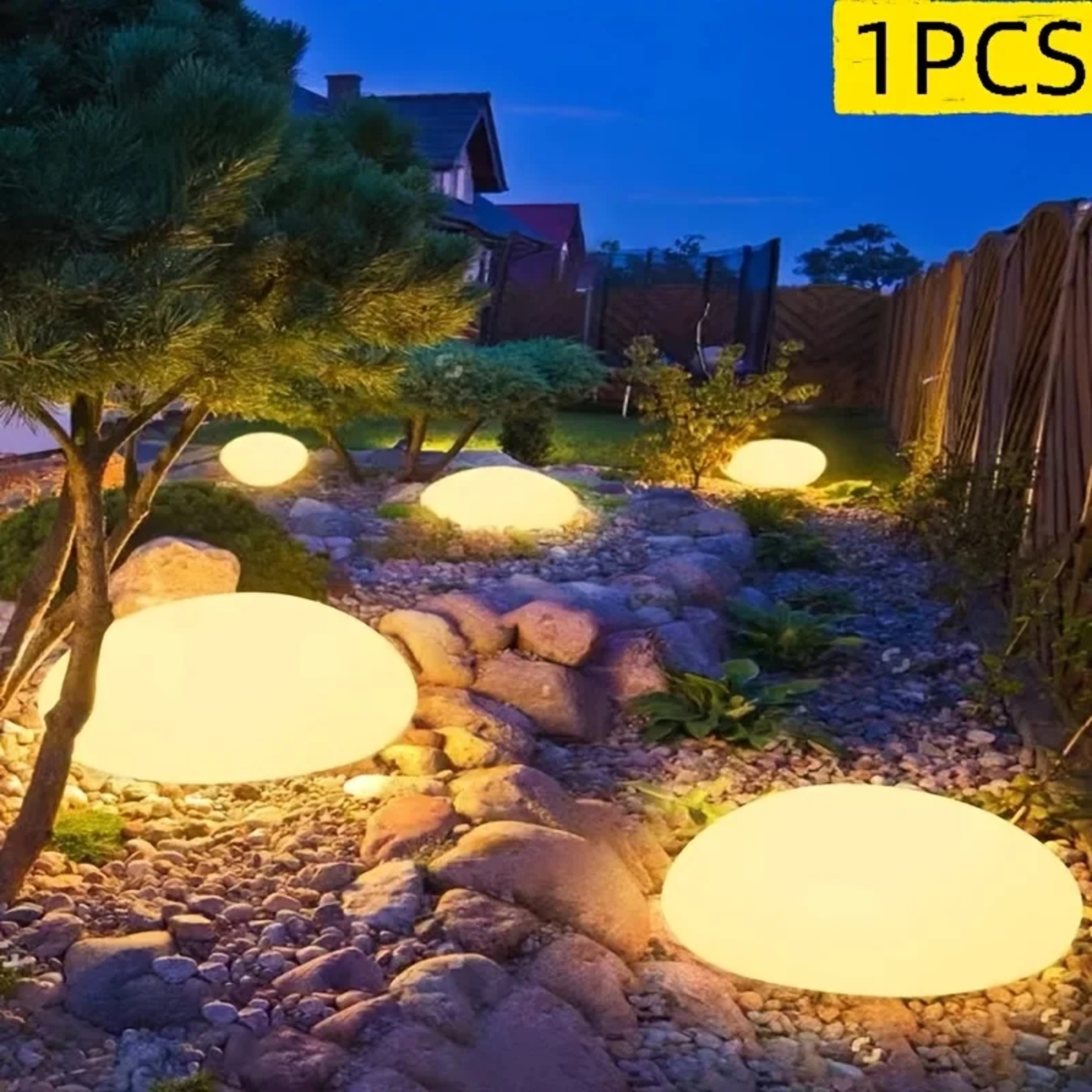 Solar Outdoor Waterproof Garden Light, Cobblestone Shaped Lamp for Yard, Patio, Lawn, Pathway, Garden – view 8