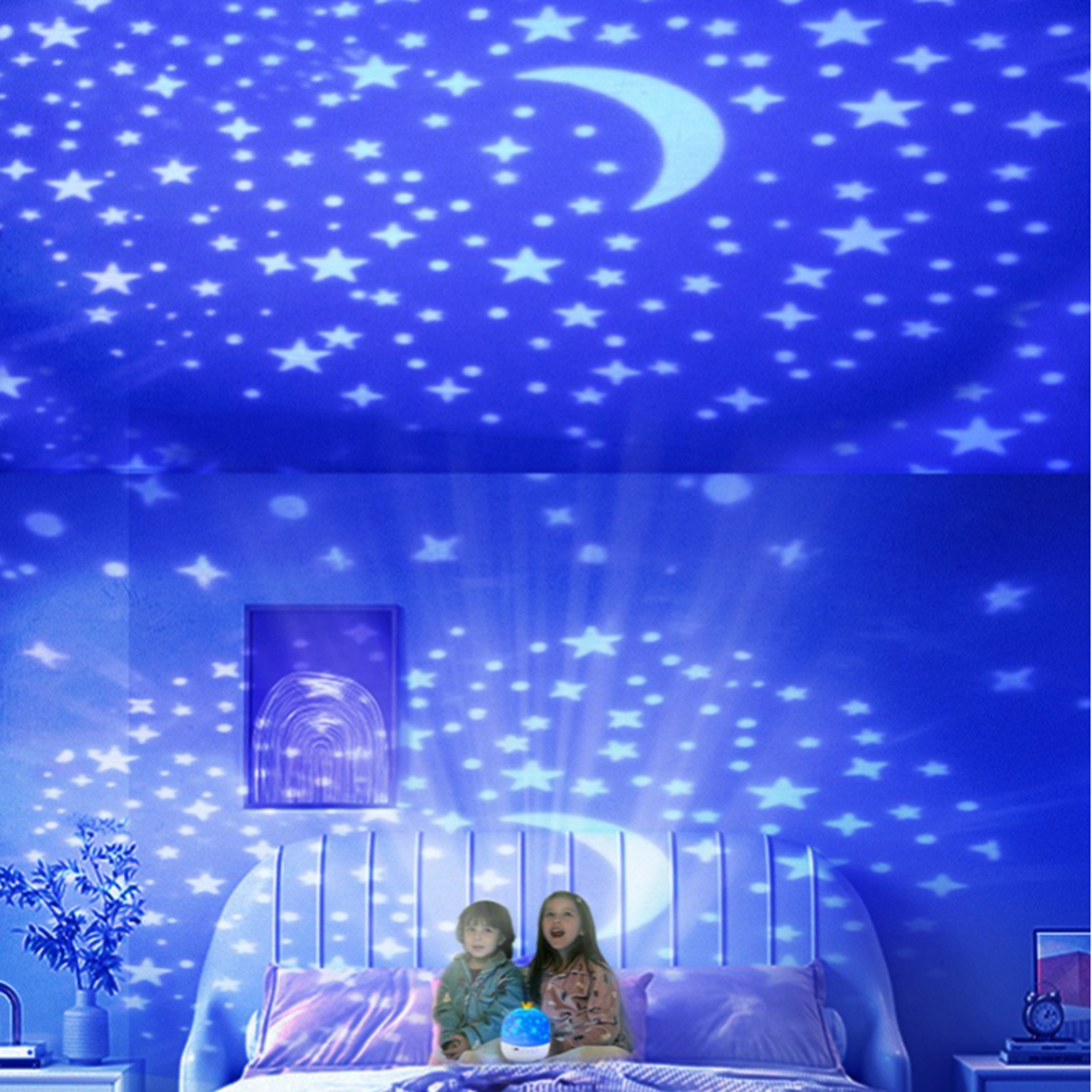 Galaxy Solar System Projector Night Lights Rotating Lamp Films Kids Star Night Light Projector For  4