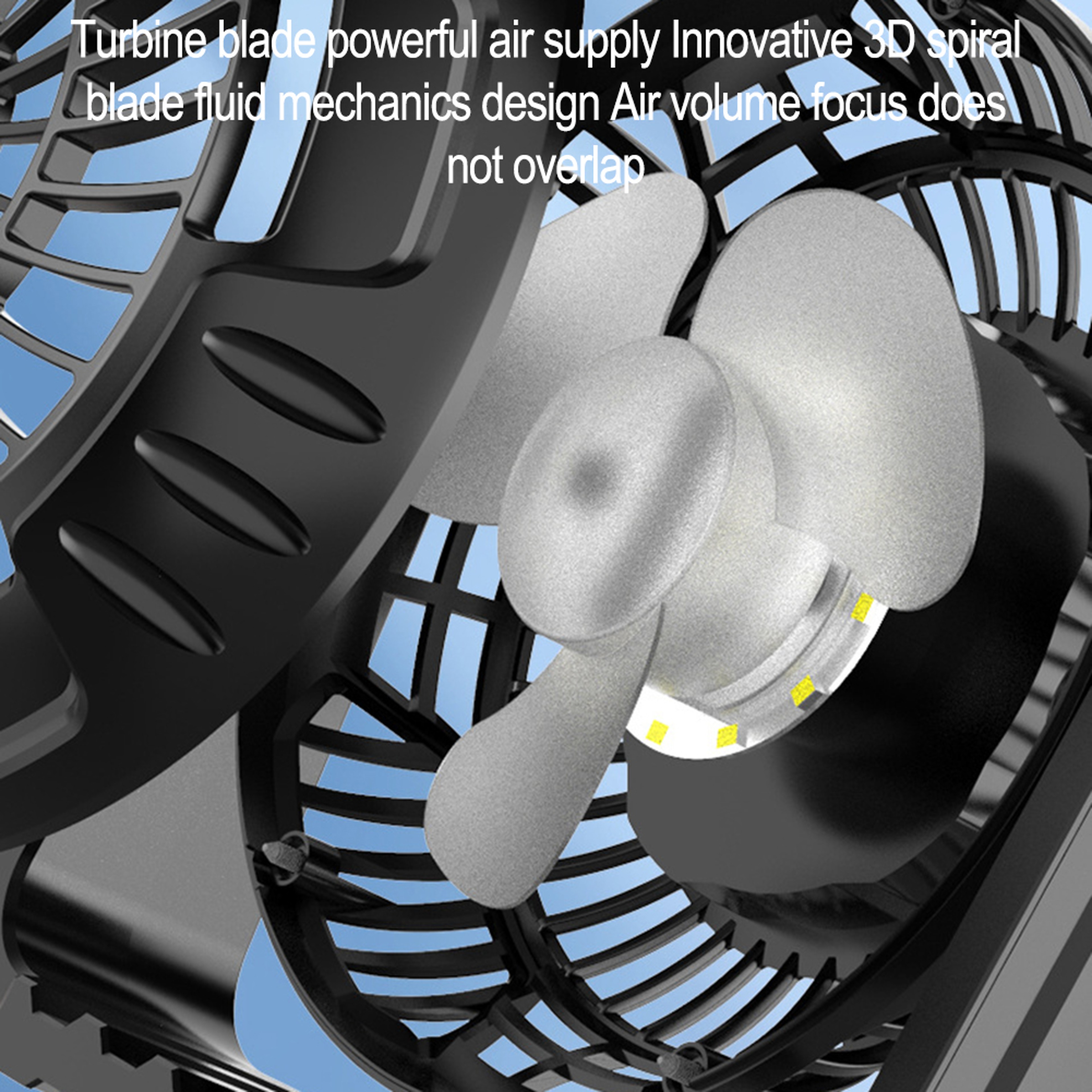 USB Rechargeable Hanging Mini Fan Outdoor Camping Fan With Speed Settings Adjustment For Tent And H 3