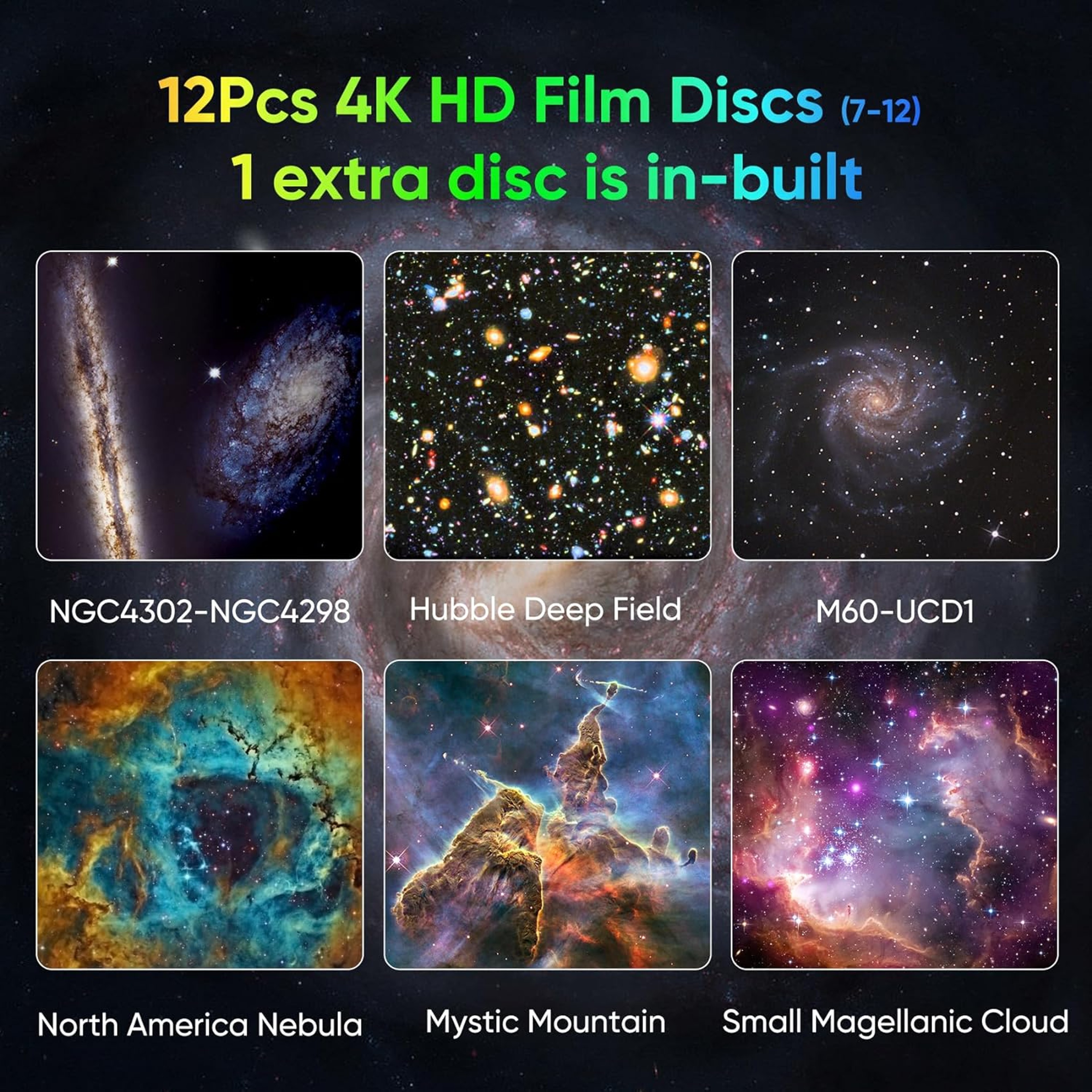 Night Light Galaxy Projector, Starry Sky Projector for Kids Bedroom, Rotate Planetarium Lamp for Valentines Day Gift – view 3