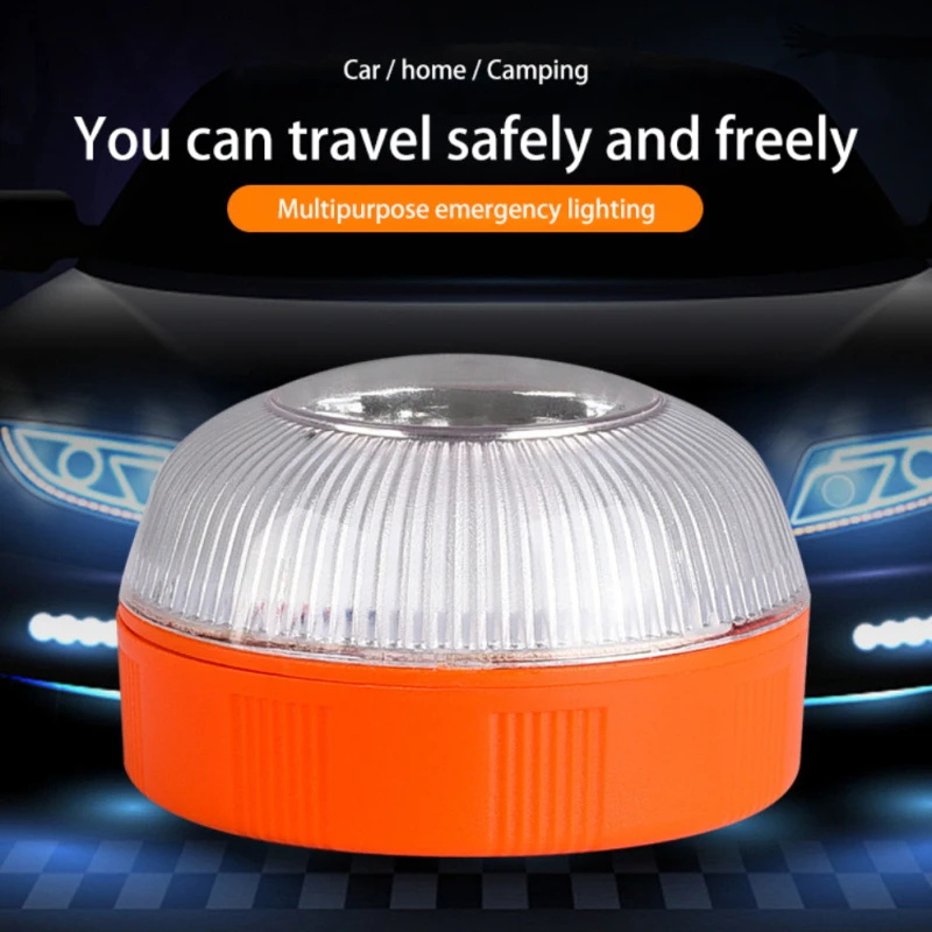 Batterypowered Emergency LED Car Light Flashing Light Magnetic Induction Warning Light Portable Str 5