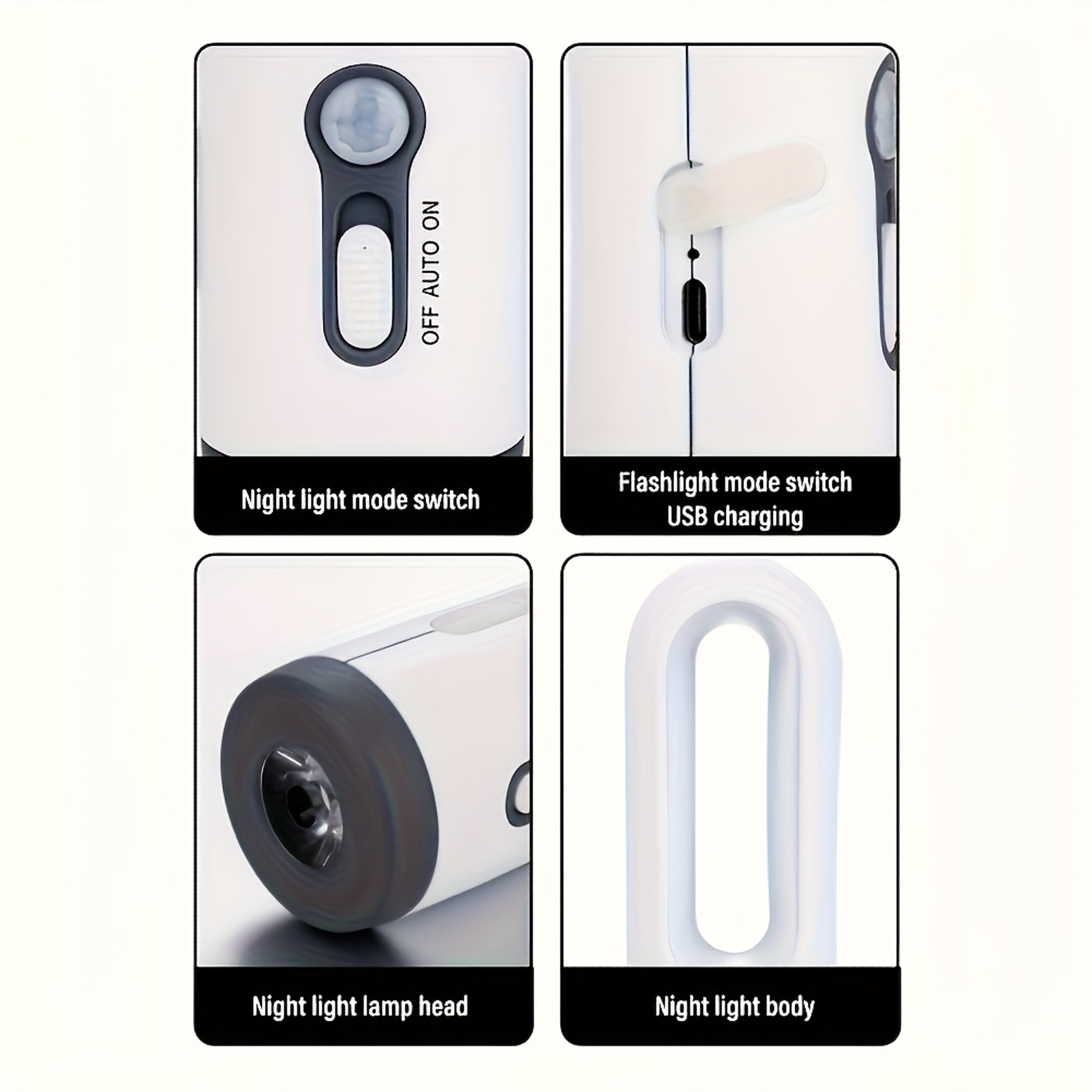 Intelligent Human Body Sensing Night Light Rechargeable Home Light Outdoor Camping Lighting Bedside 2