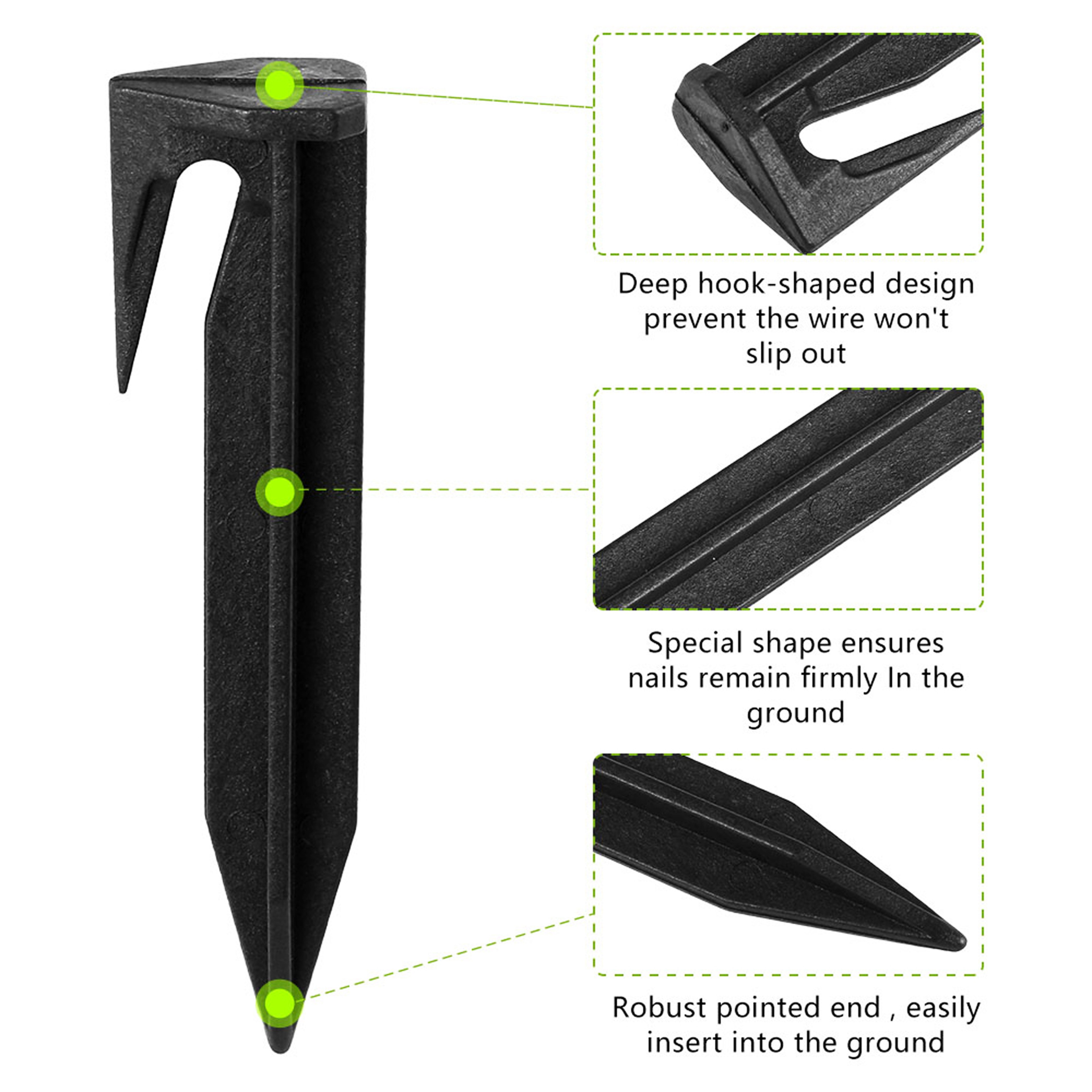 Garden Lawn Mower Pegs EnvironmentFriendly Ground Pegs Quick Installation Boundary Cables For Garde 4
