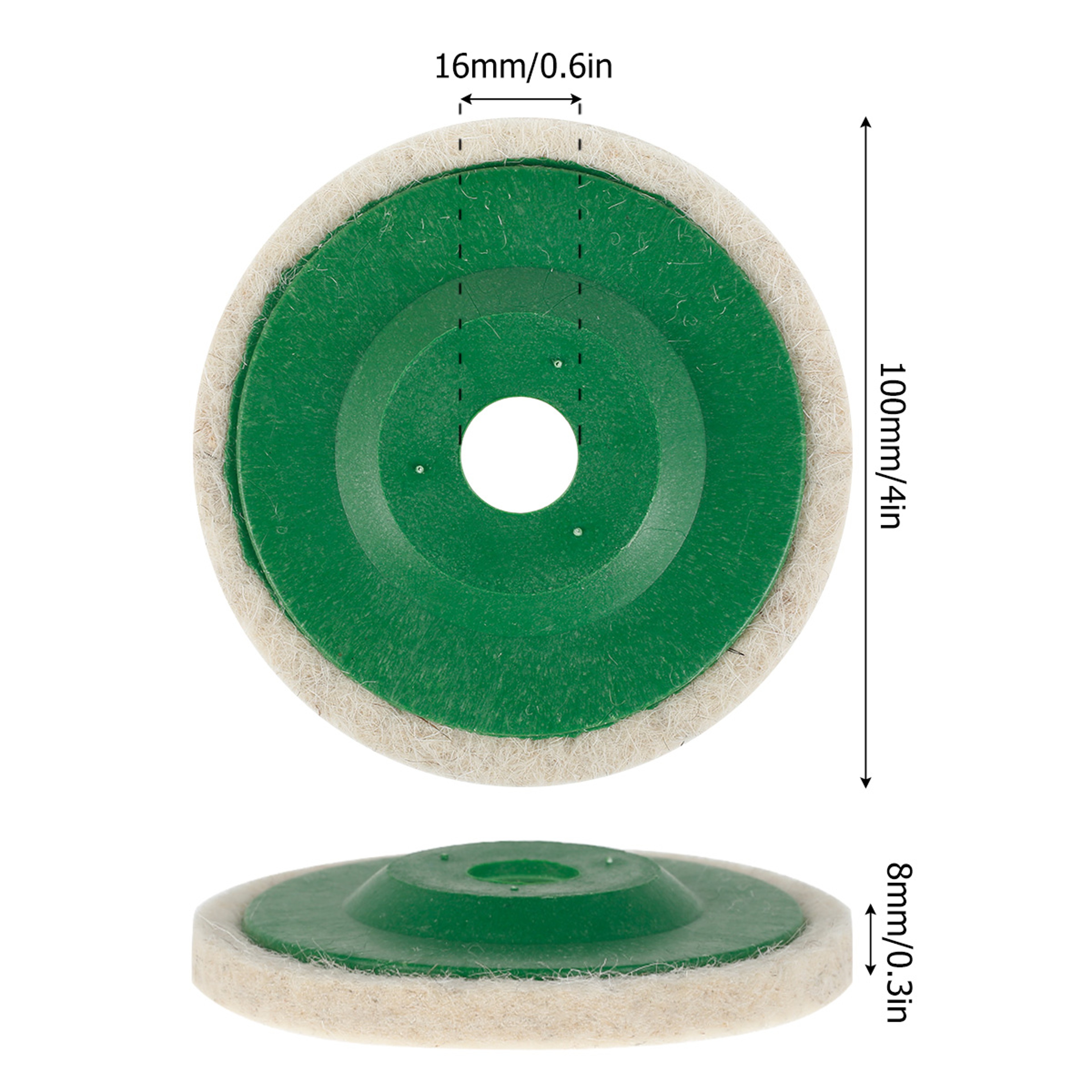 Wool Polishing Wheel Buffing Pad Angle Grinder Accessories Felt Polishing Disc For Car Maintenance  6