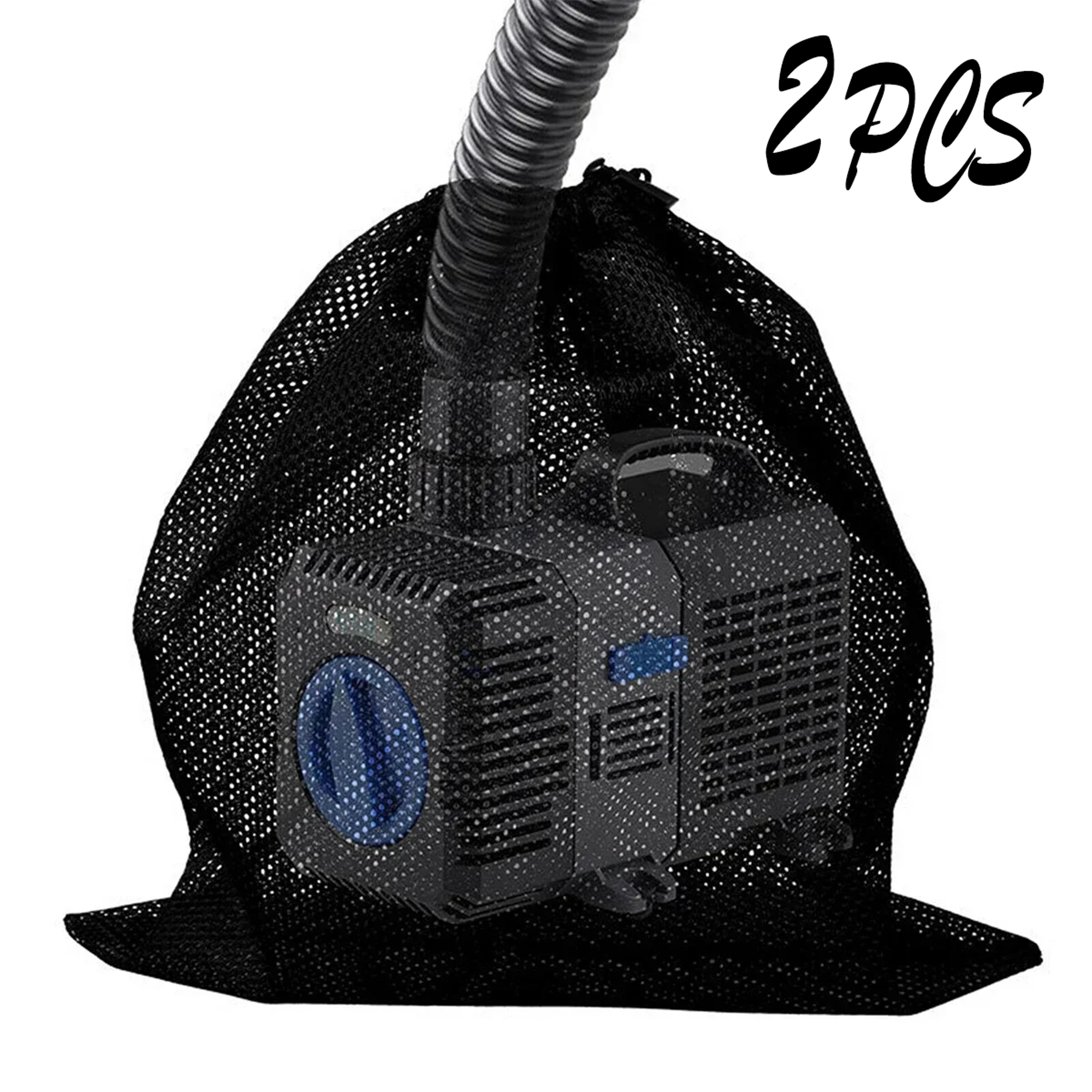 Anti Clog Pump Barrier Bag Mesh Pump Filter With Drawstring Reusable Pond Protector For Biological  1