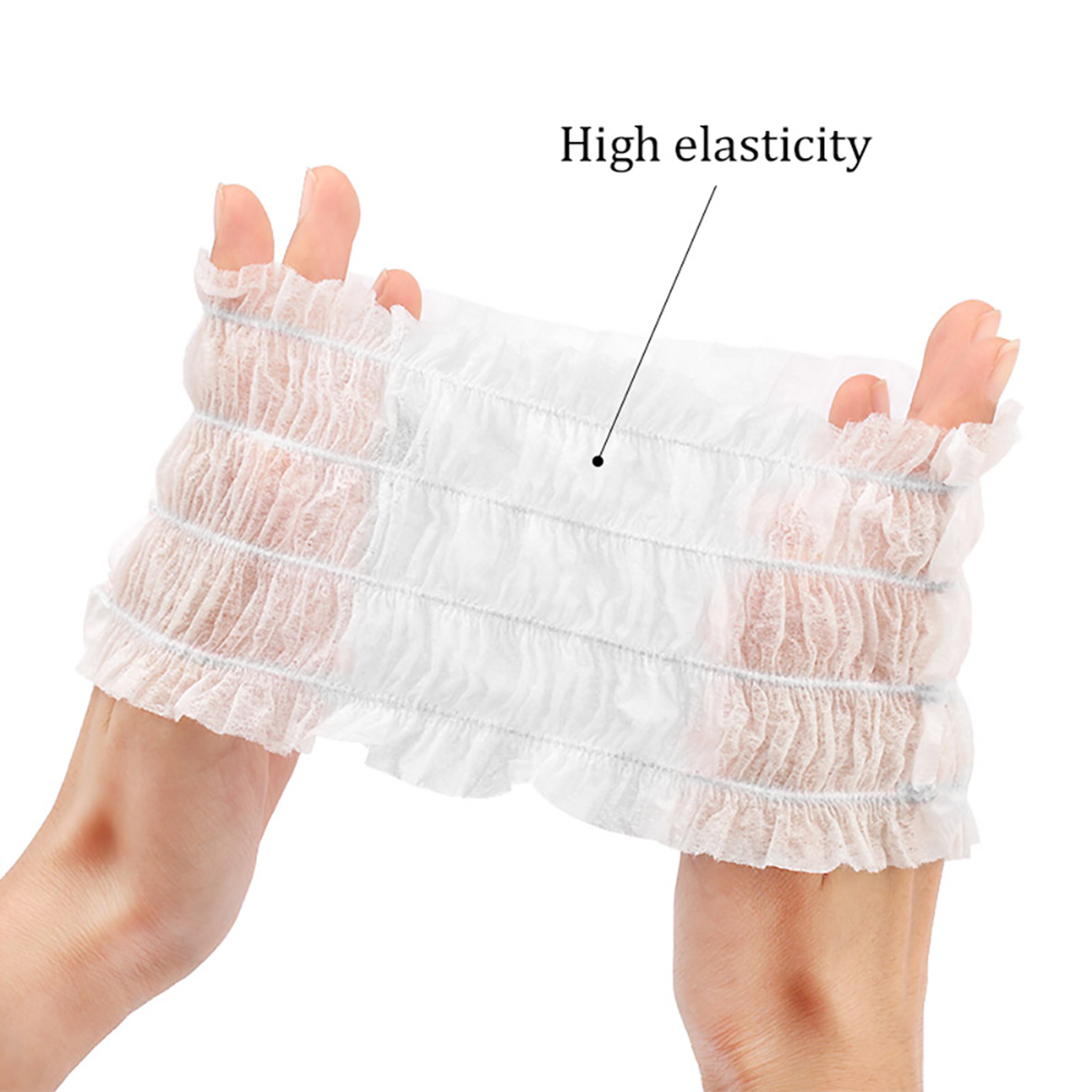 Disposable Headbands NonWoven Spa Salon Headbands Soft Stretch Hair Band Lightweight  Breathable Sk 3