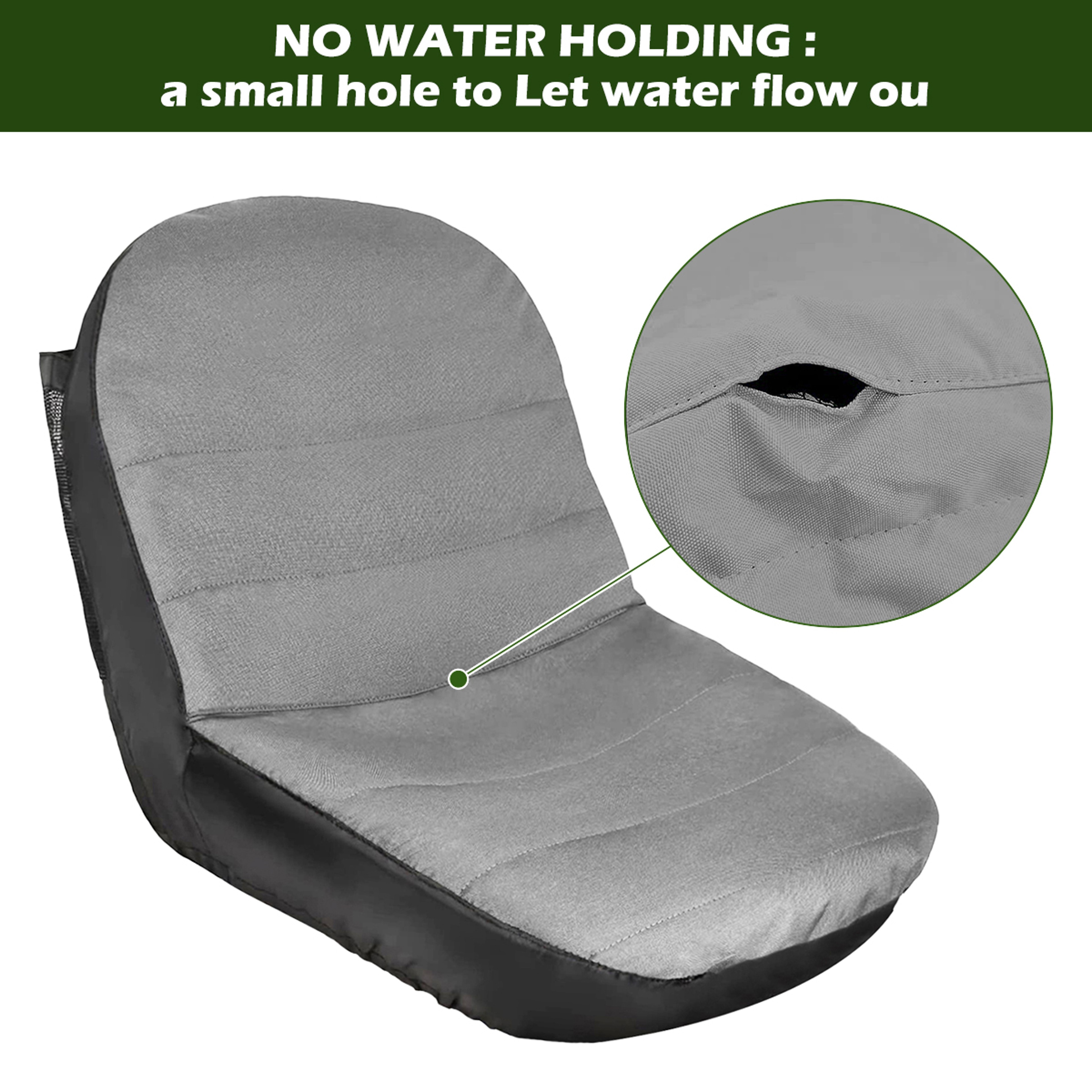 Tractor Seat Cover Waterproof, Riding Lawn Mower Universal Replacement, Dust Proof Oxford Fork Lift Chair Protector – view 5