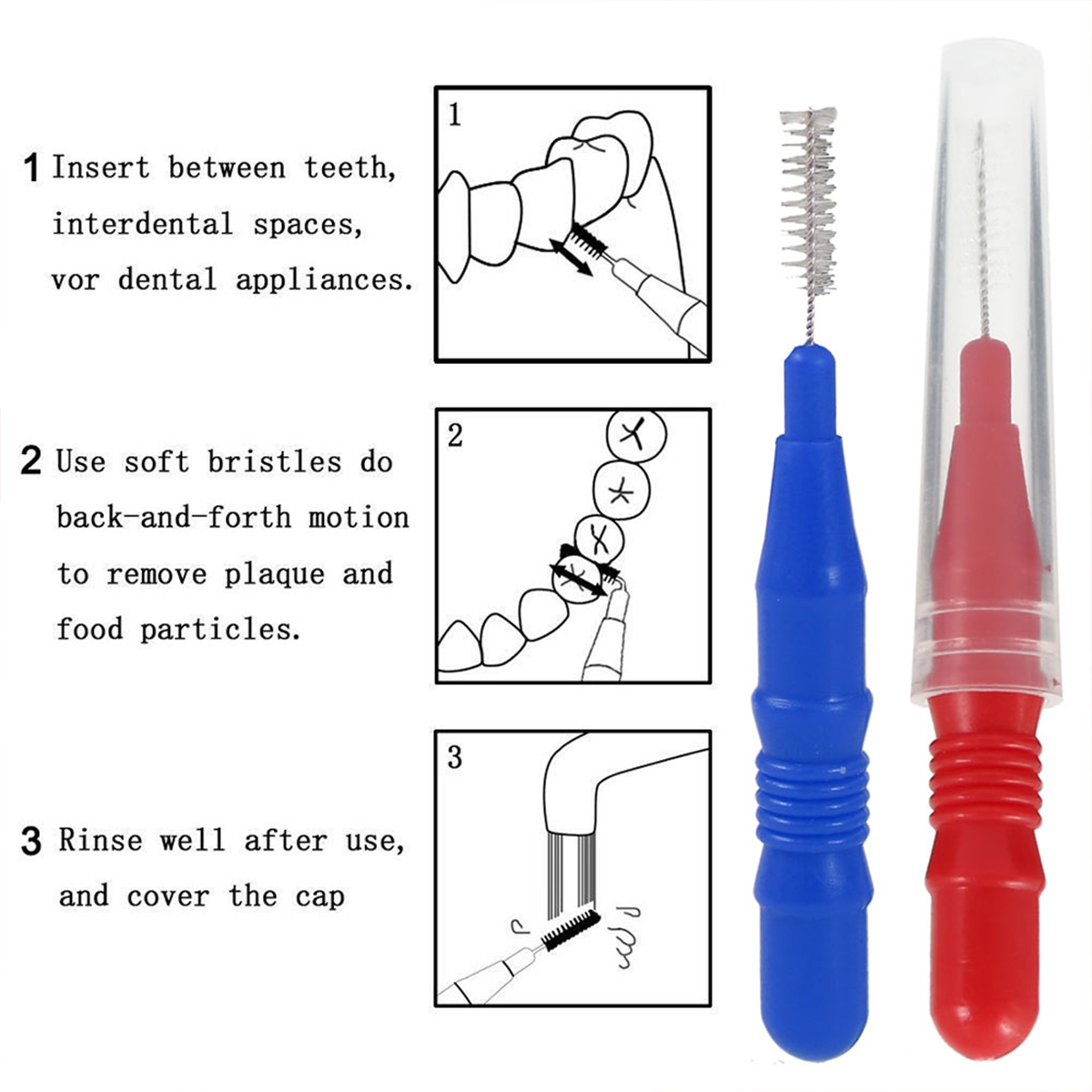 Soft Dental Oral Brushes Clean Brushes Between Teeth Inter Dental Care Tool Floss For Oral Hygiene 2