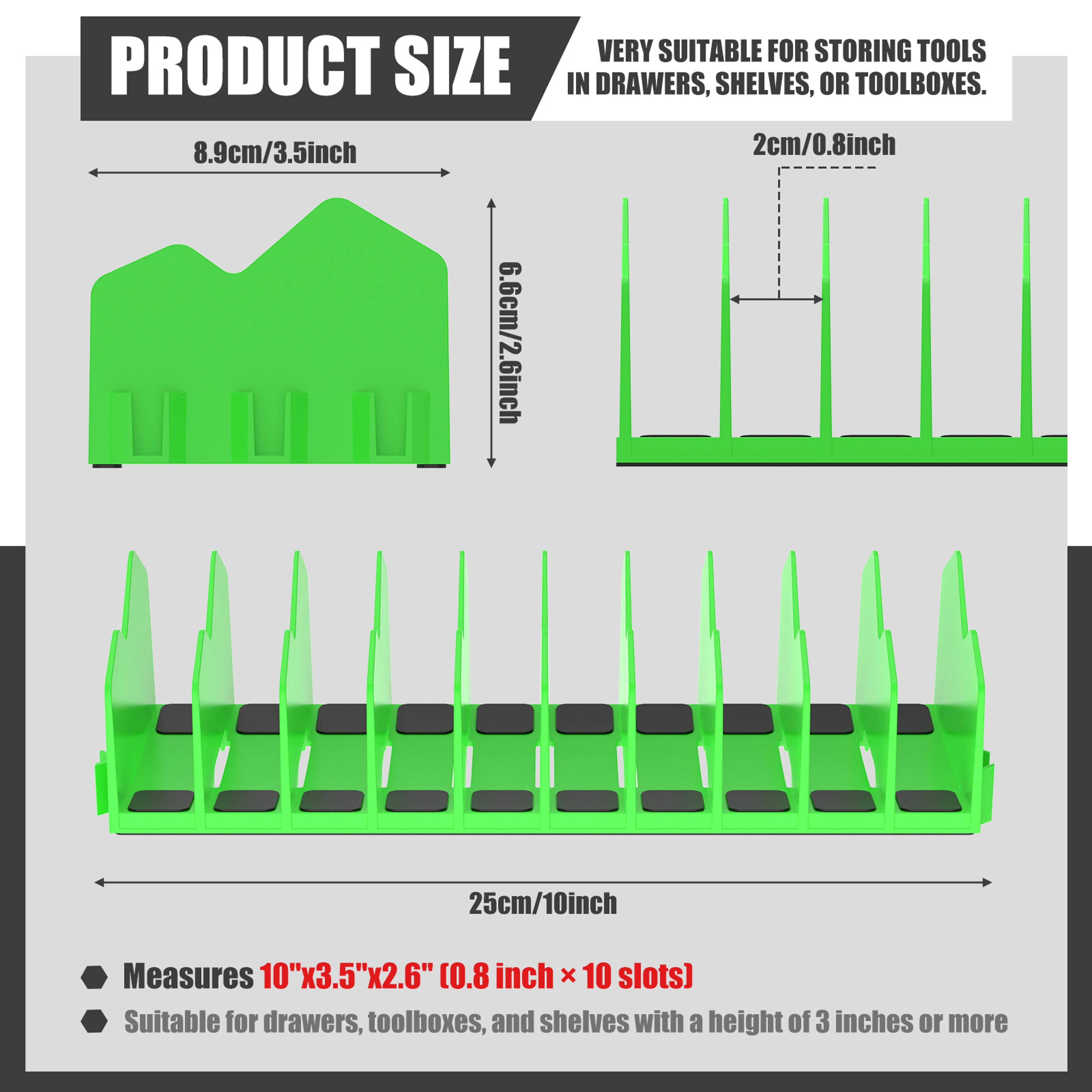 Plier Organizer Rack Tool Organizer With NonSlip Rubber Base Toolbox Storage For Workshop Accessori 1