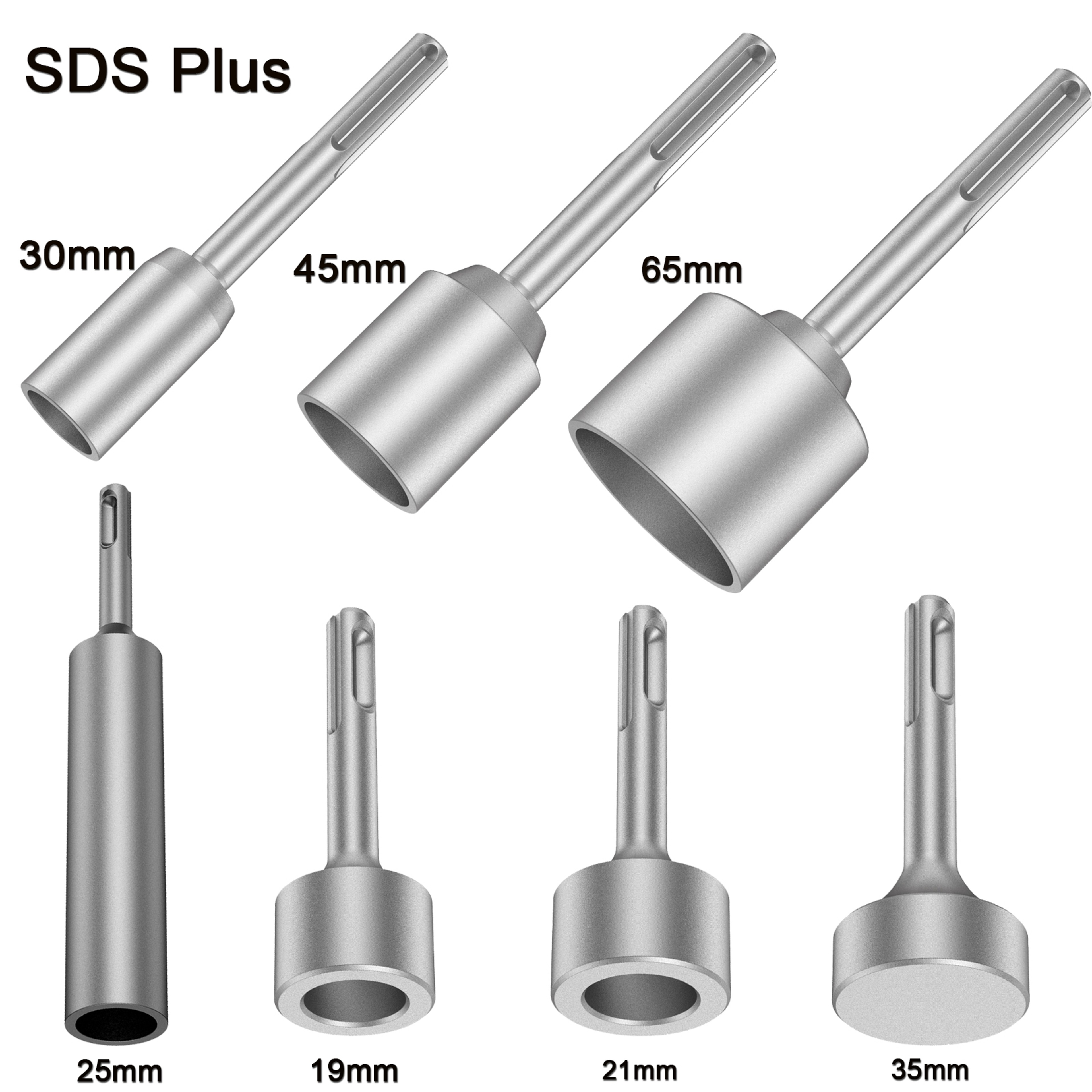 SDS Plus Ground Rod Driver For Rotary Hammer Drill Tools Hardened Steel Earth Stake Hammer Drill Gr 0