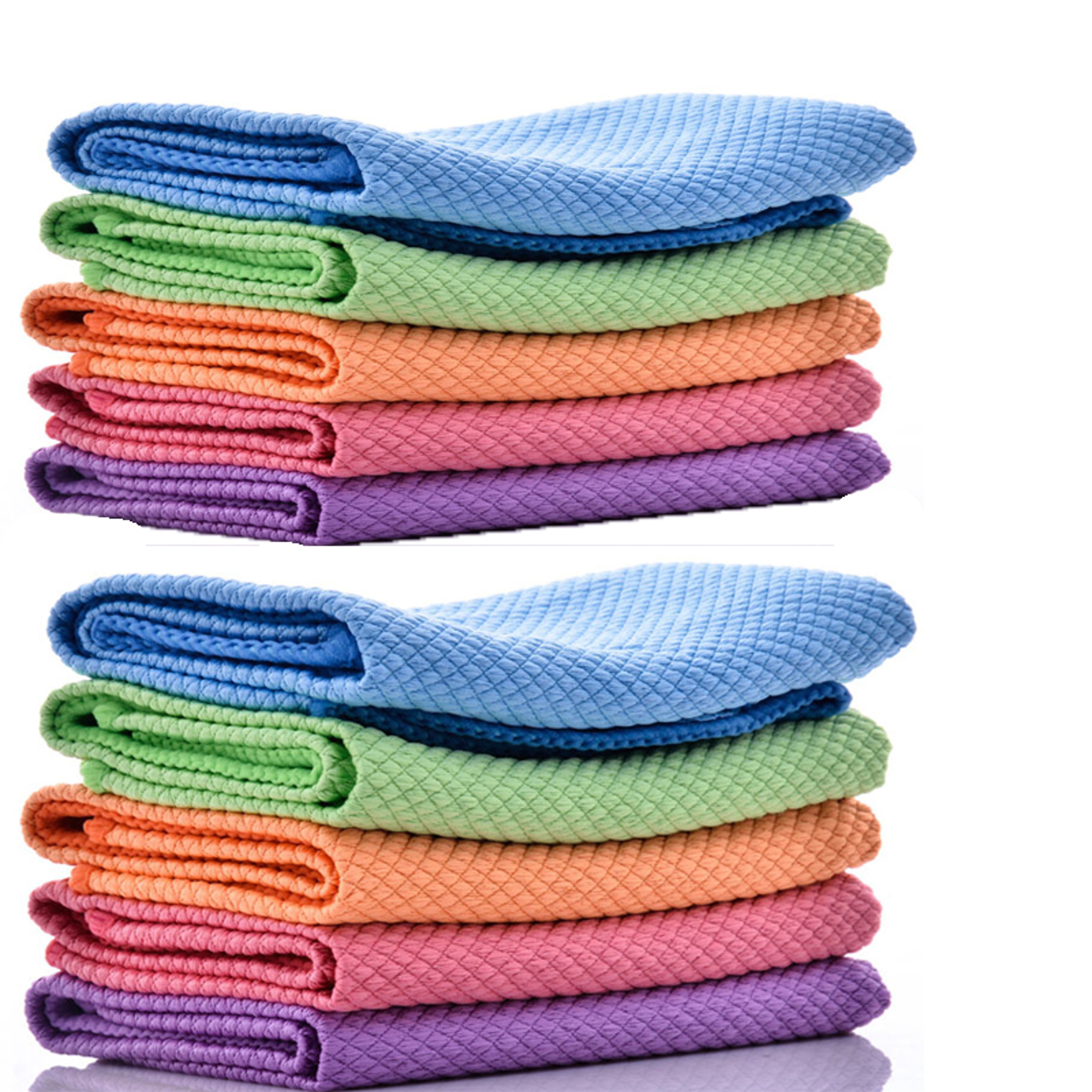 Dish Towels Fish Micro Fibre Scale Cleaning Cloth Reusable Kitchen Wipes Soft Dishcloths Lint Free  7