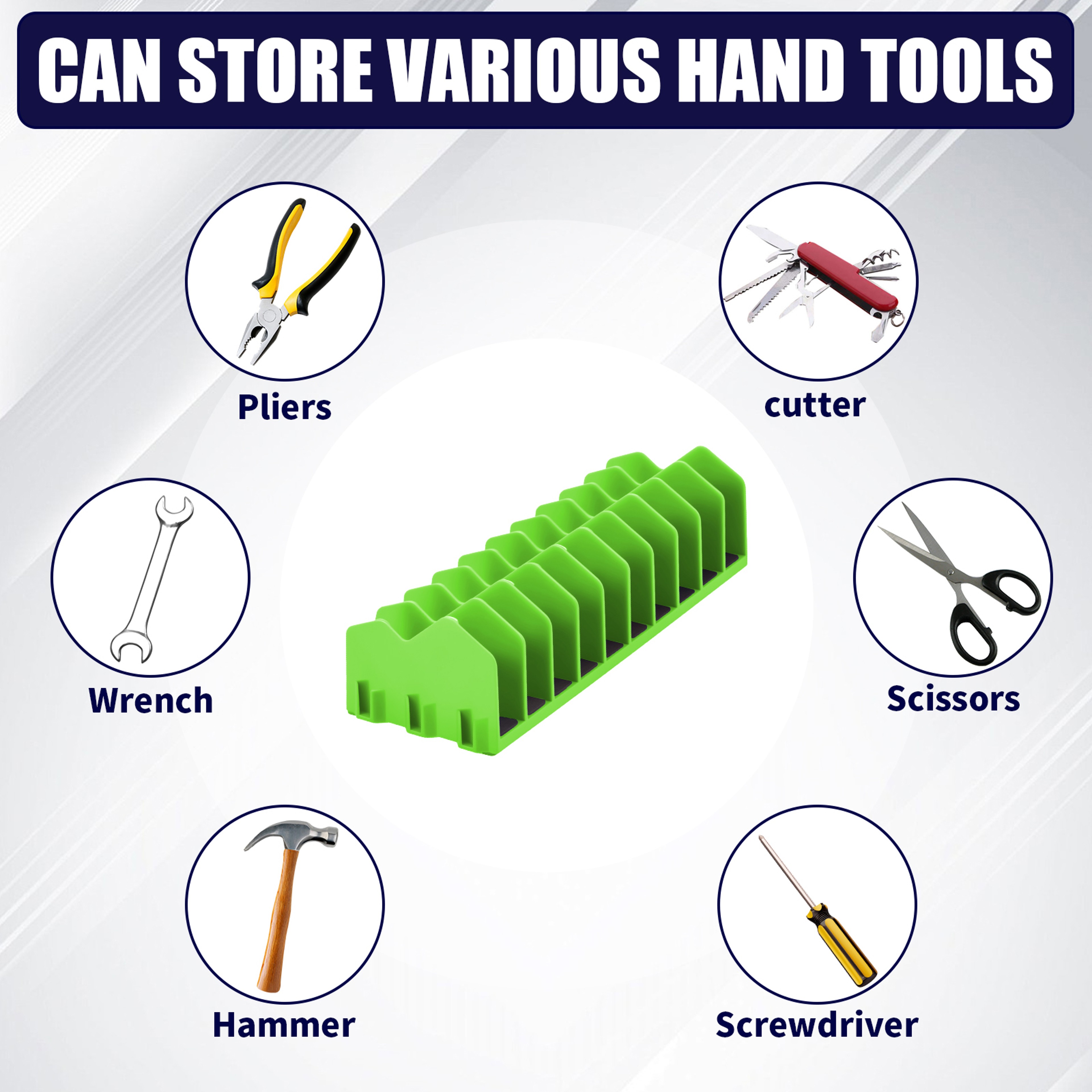 Plier Organizer Plastic Tool Rack With Nonslip Rubber Base Space Saving Toolbox Storage Pliers Cutt 5