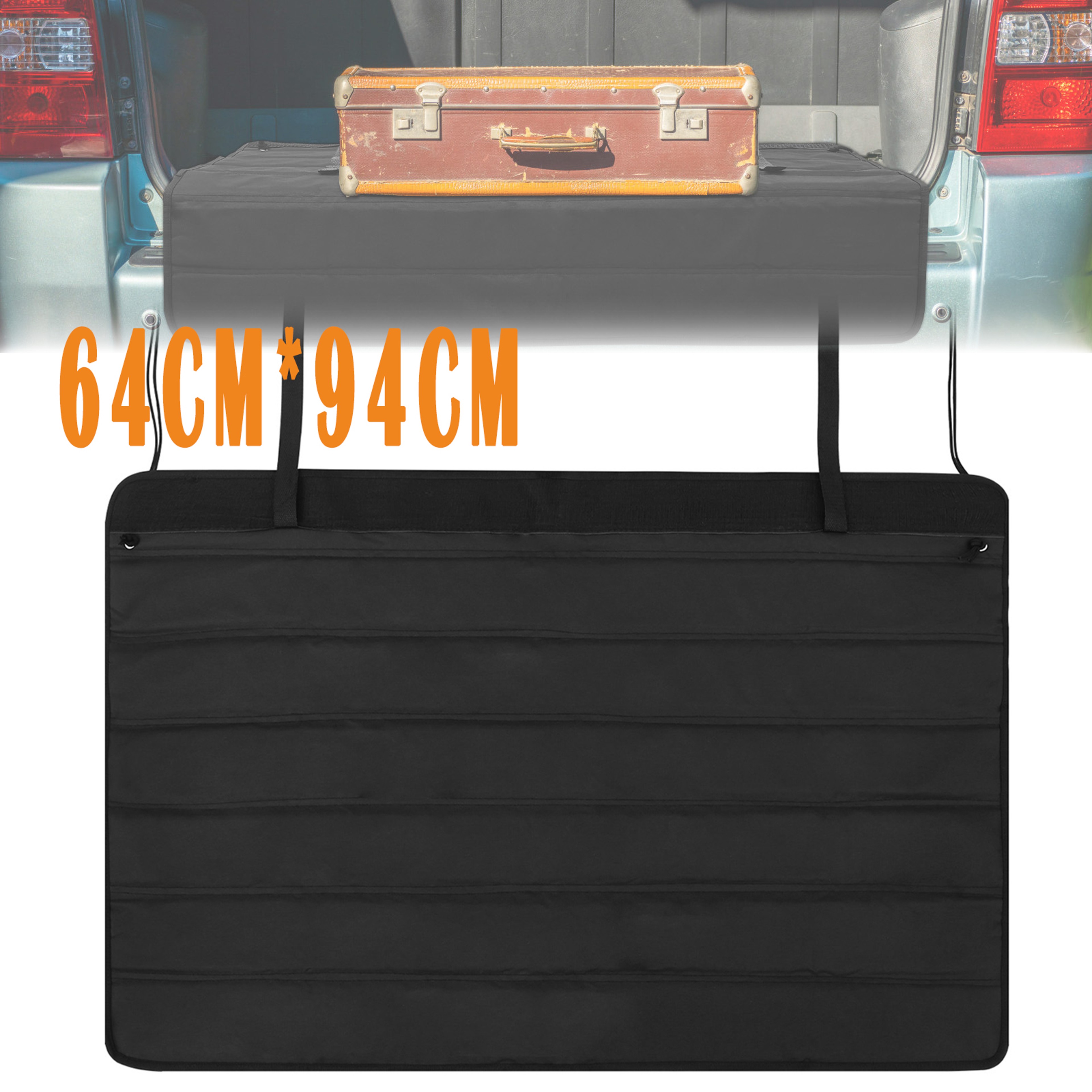Nonslip Trunk Mat Fold Able Rear Bumper Protector Wear Resistant Universal SUV Vehicle 1
