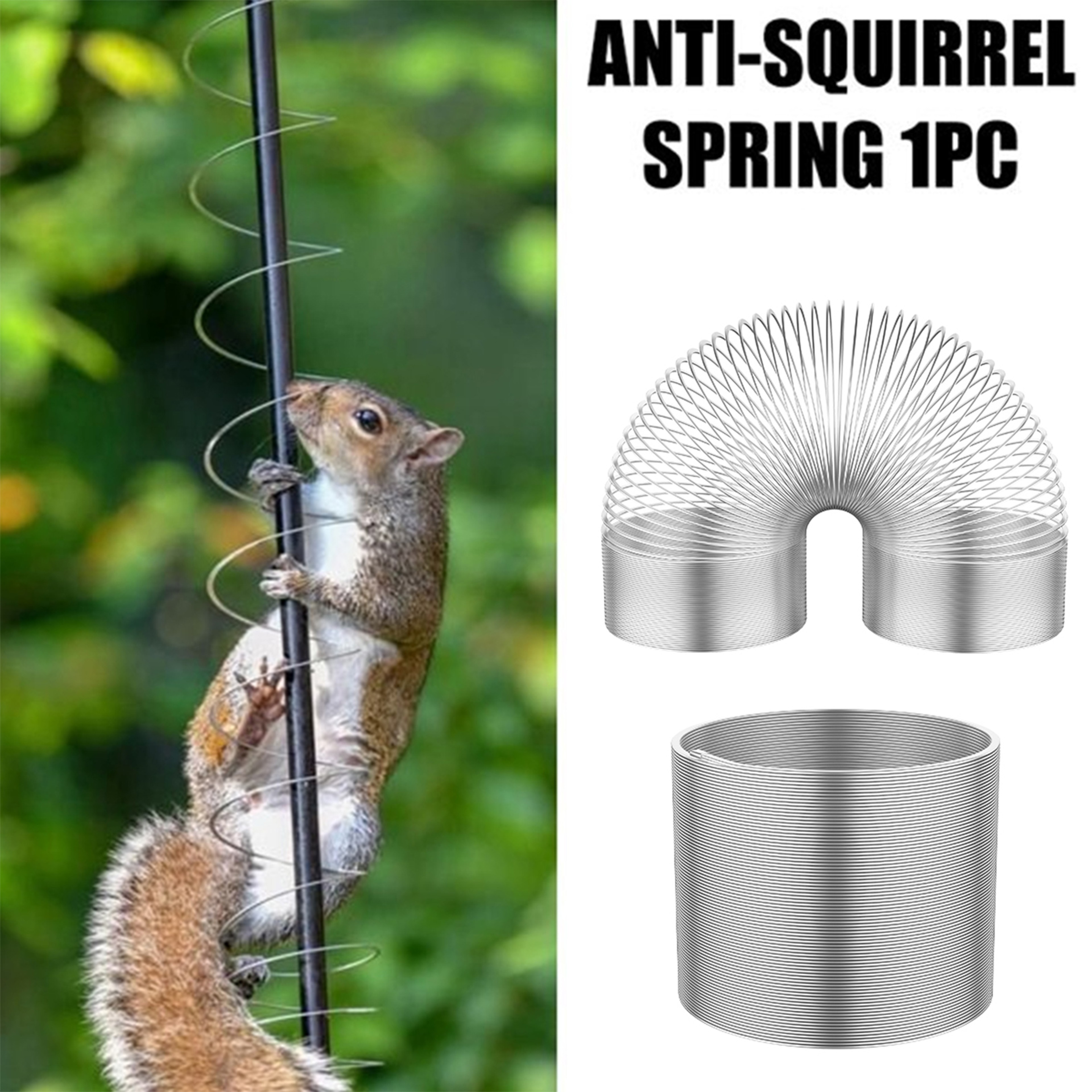 Squirrel Proof Spring Anti Raccoon Proof Hanging Compression Outdoors Spring For Bird Feeder Statio 3