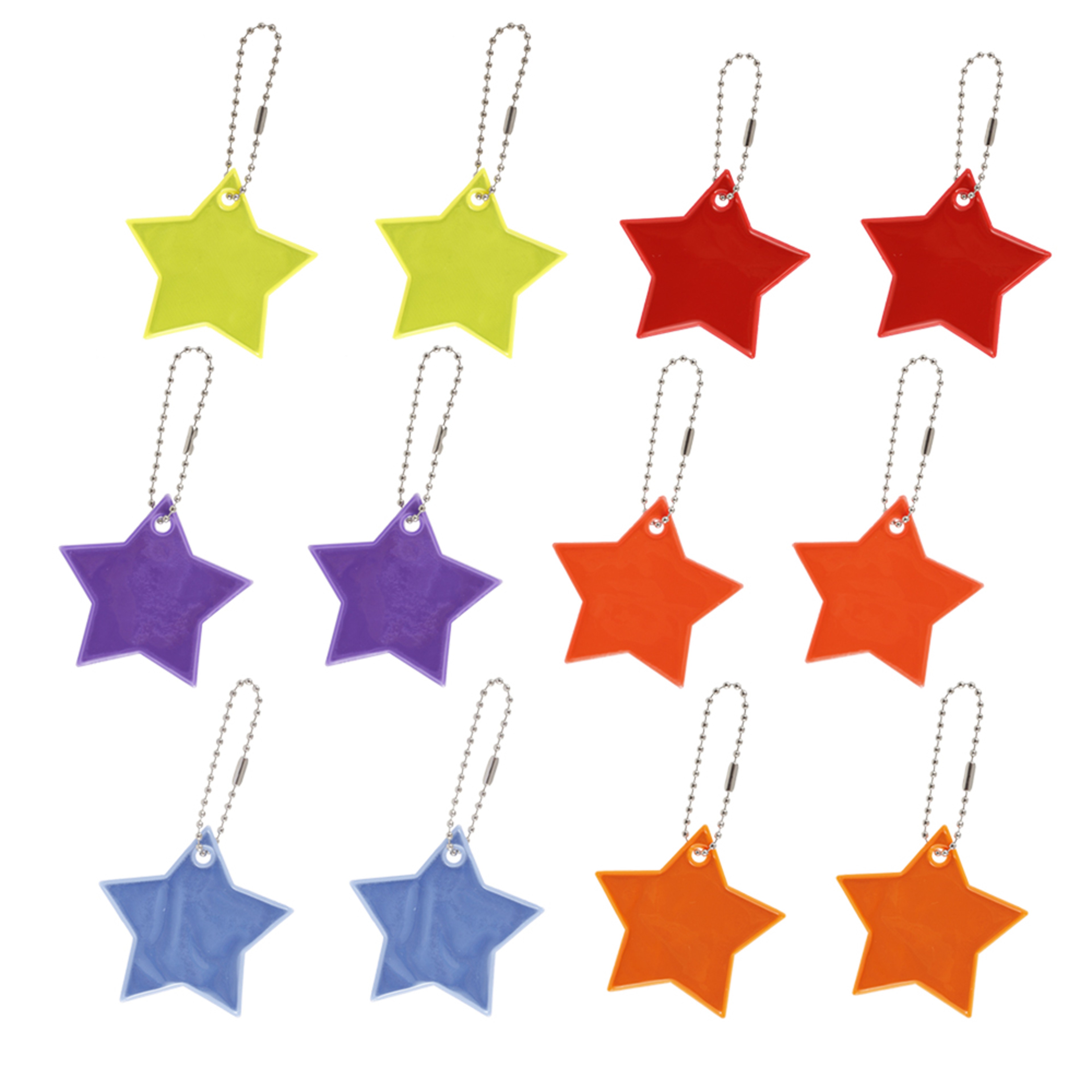 Reflector Pendant Key Chain For Strollers Super Bright Stars Children Pendant School Bag Back Pack 0