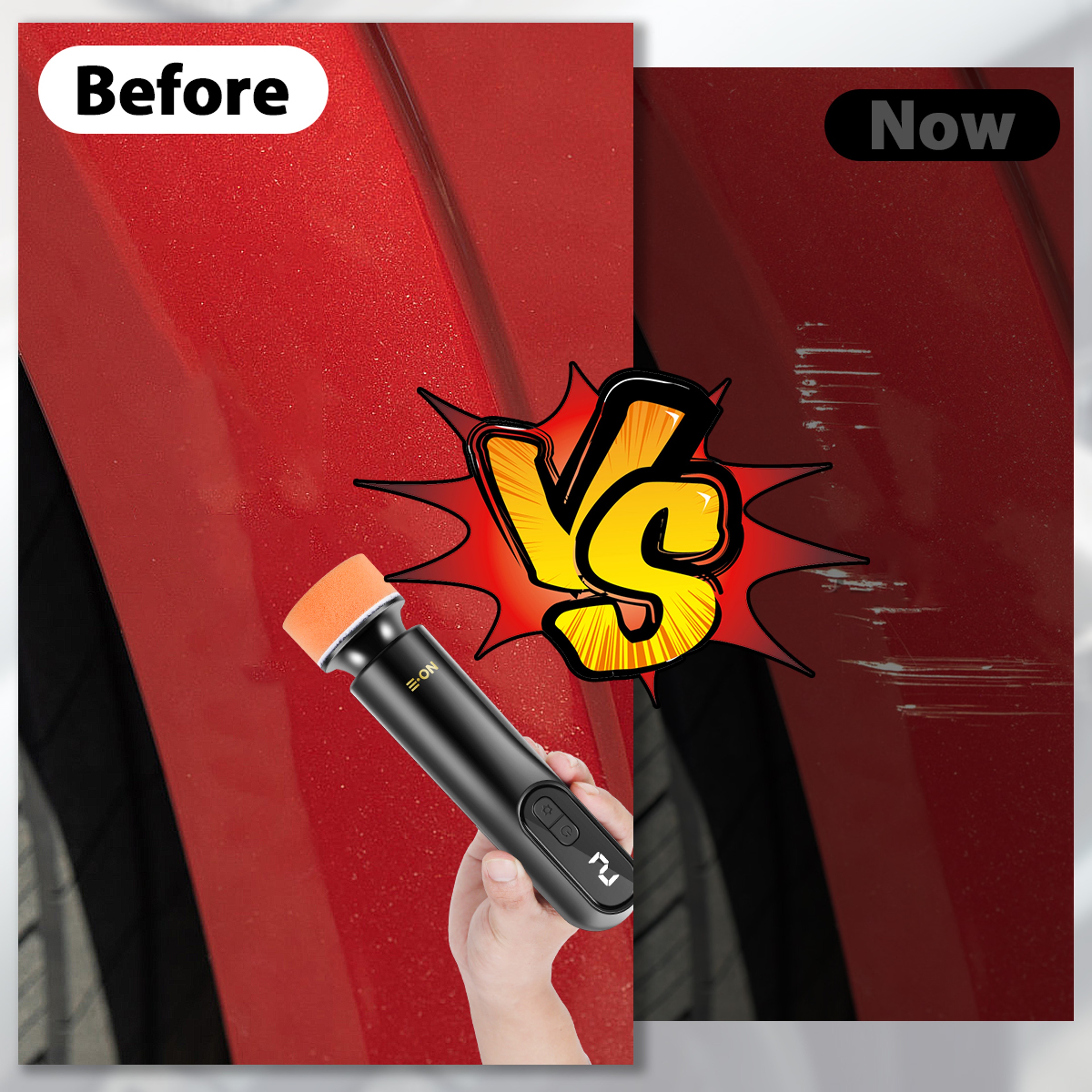 Car Polisher Machine Wireless Electric Polishing Wax Tool Adjustable Speed LED Display Auto Polish  4