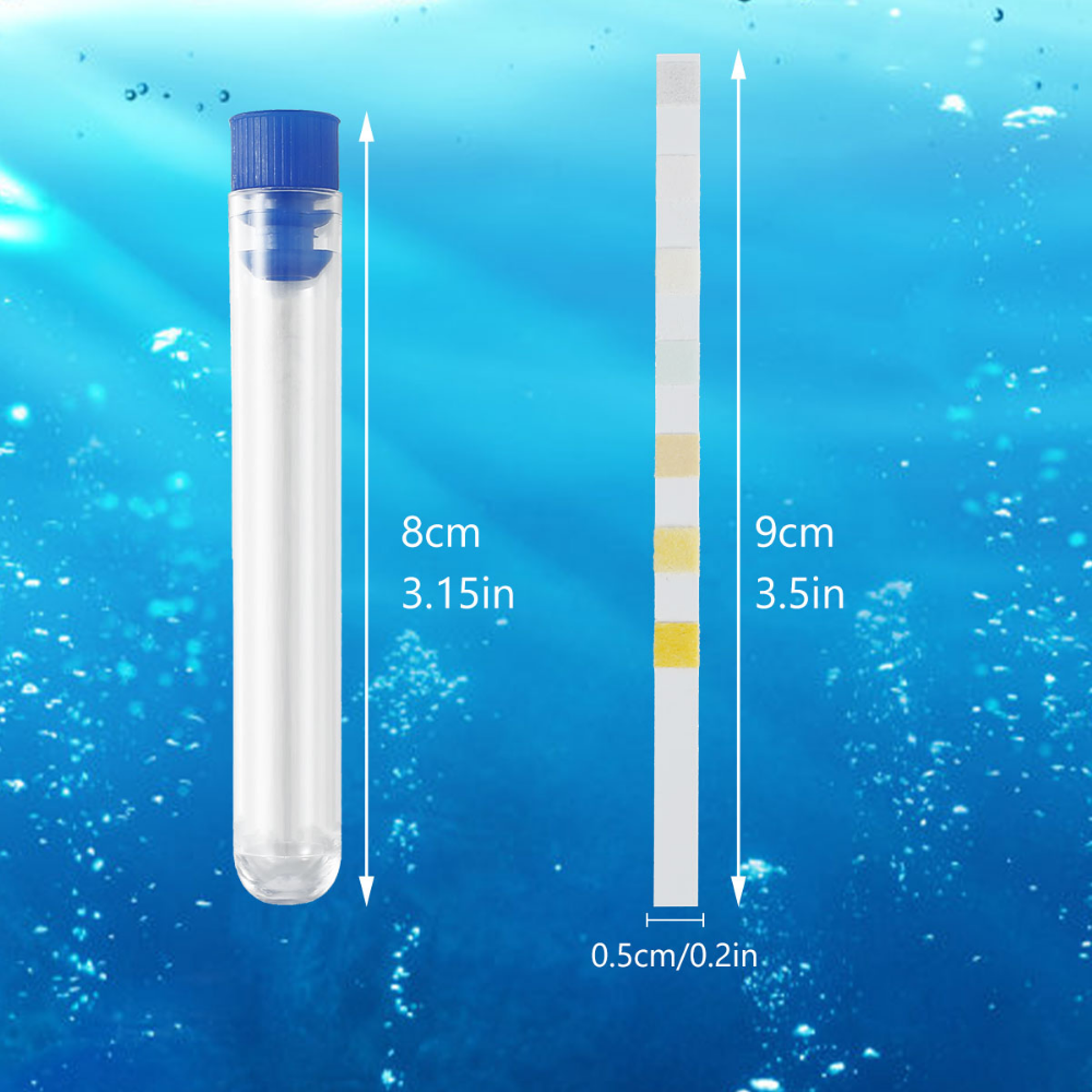 Aquarium Test Strips Kit For Fish Tank Freshwater  Saltwater PH And Water Quality Test Strips 6