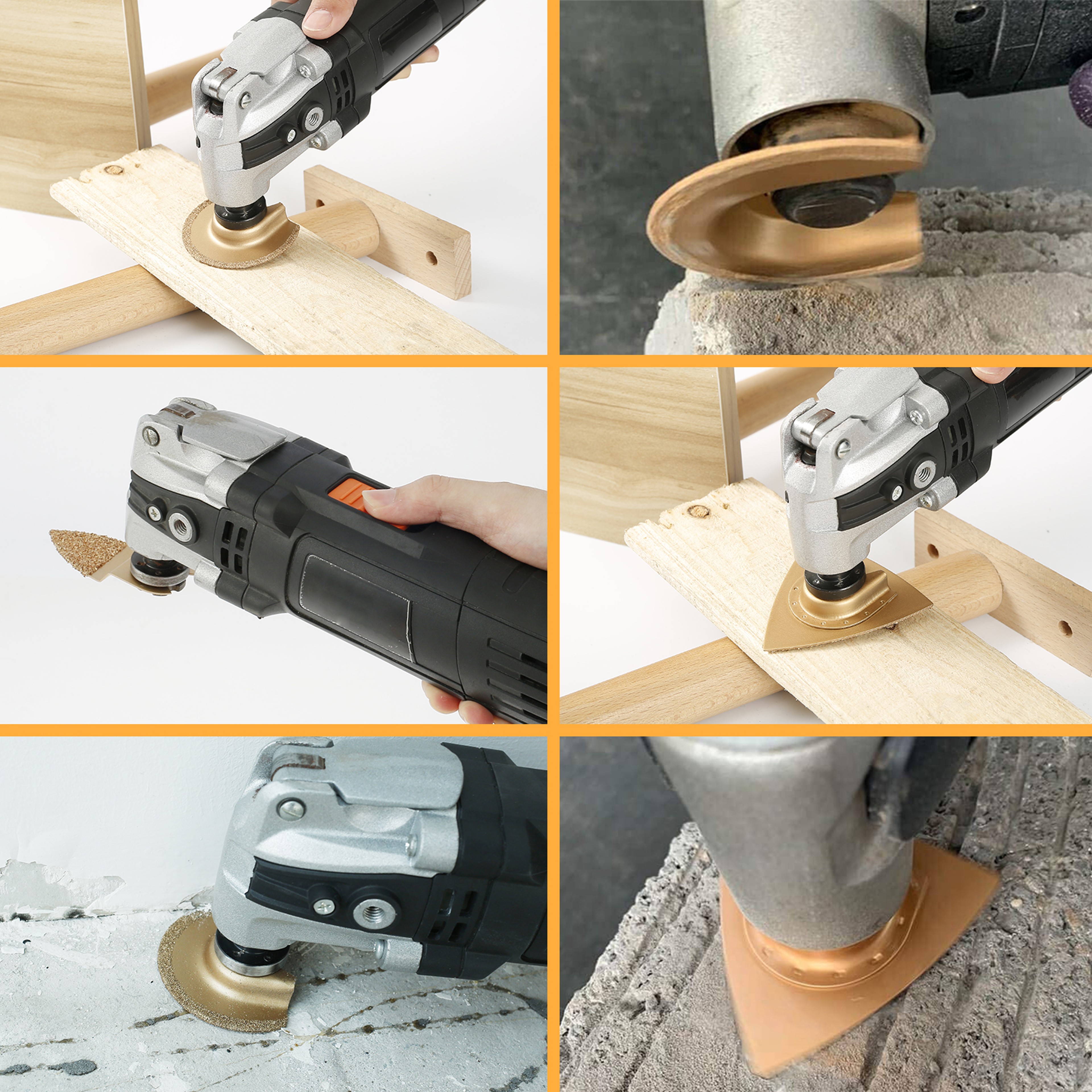 Diamond Oscillating Saw Blade Set Quick Release Universal Multi Tool Blade Electric Accessories For 5